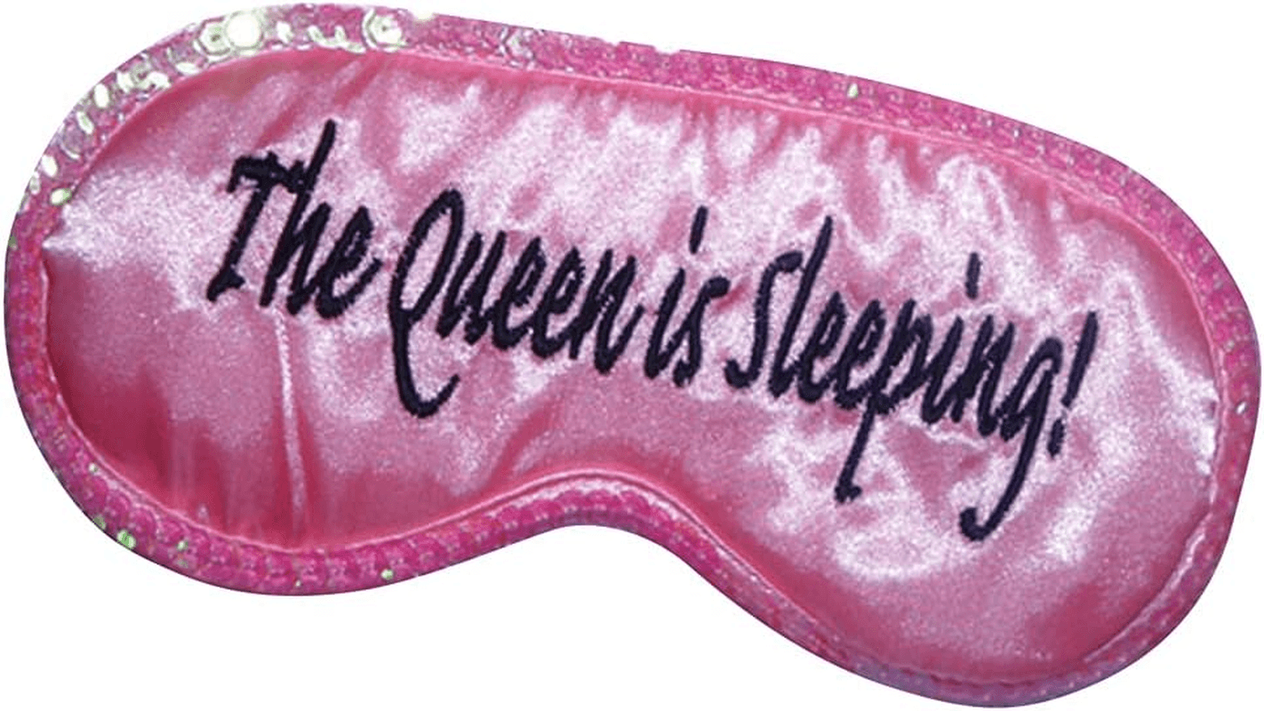 Queen Is Sleeping Comfy Travel Eye Mask| Pink| One Size