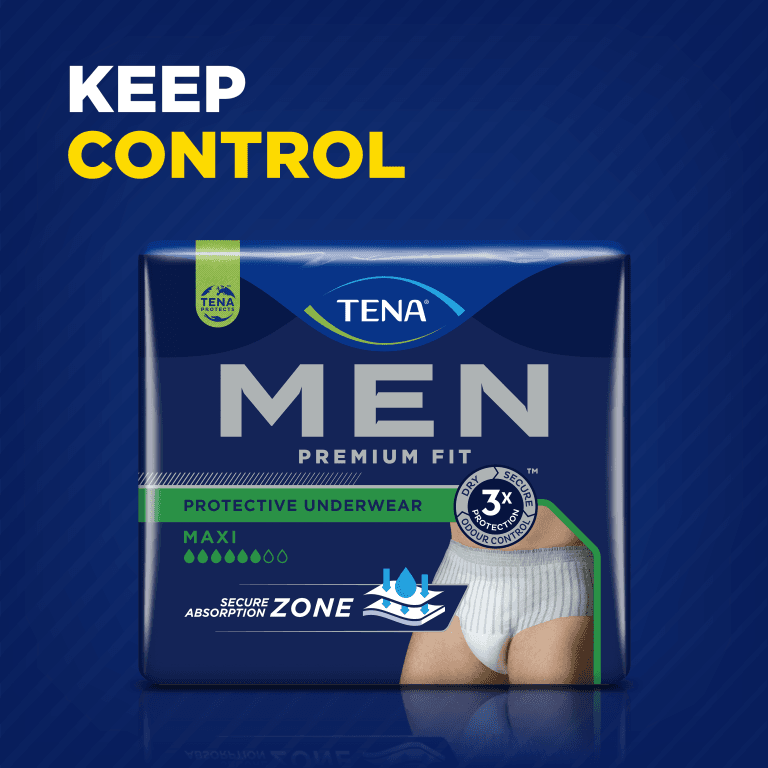 TENA Men Premium Fit Level 4 Protective Underwear - Small/Medium -  Pack of 10 view 2