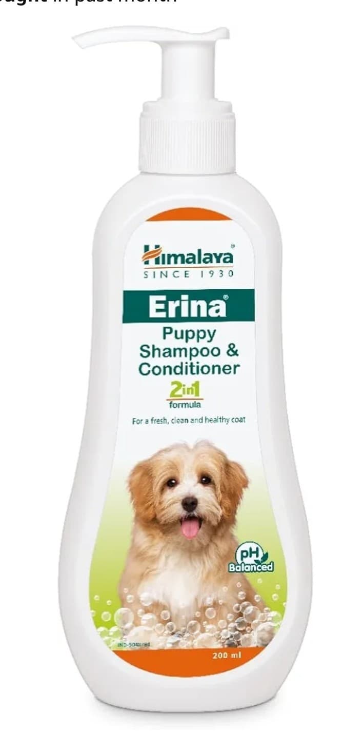 Himalaya Erina Puppy Shampoo and Conditioner | 200 ml | Gentle 2-in-1