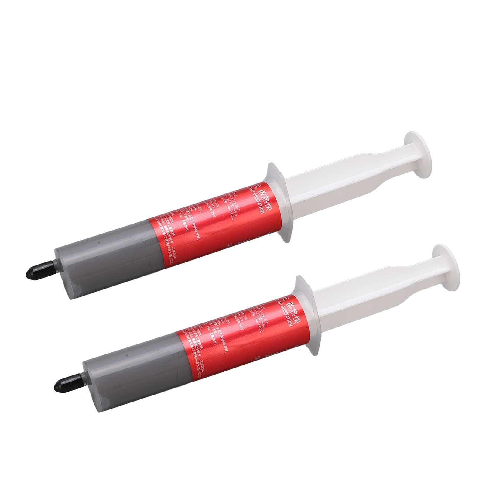 2Pcs Thermal Paste Silicone Grease Compound Syringe Design Accessory For CPU
