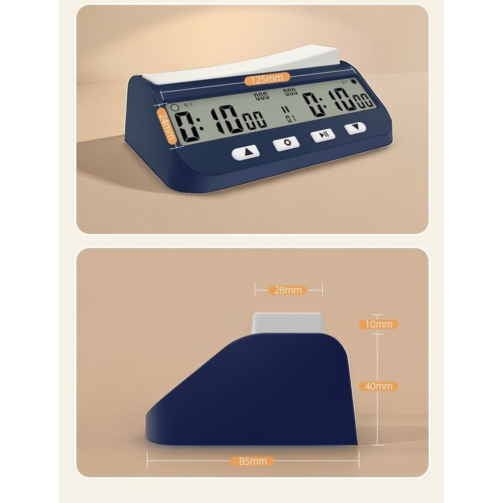 Portable Timer Chess Clock Multiple Timing Modes Byo-yomi Mode Positive Timing