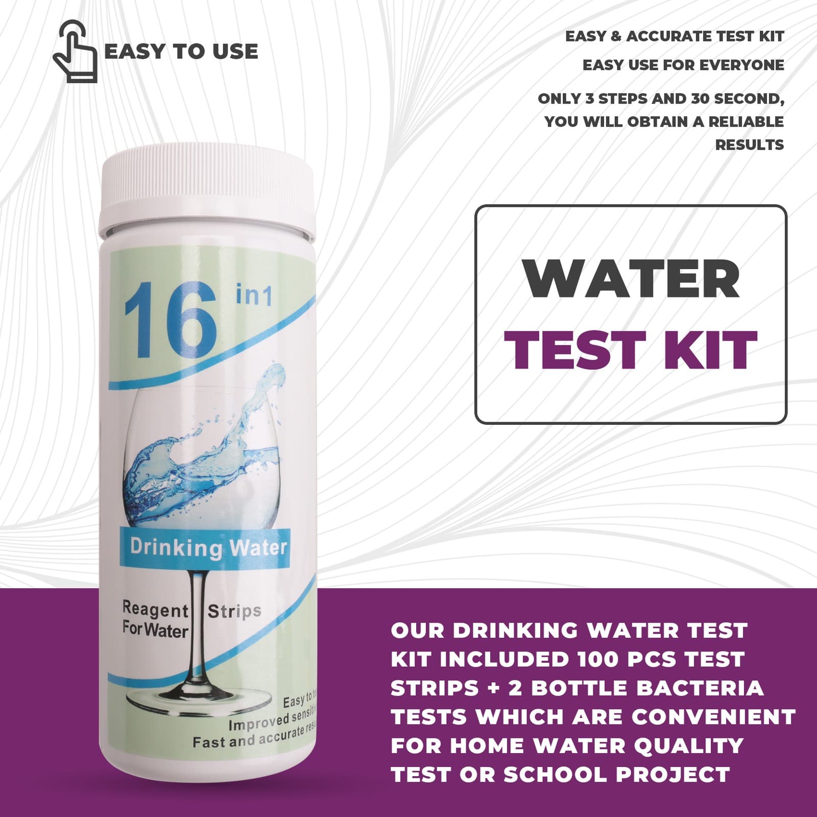 1X(Water Testing Kits for Home| for Drinking Water Easy Testing| | Lead X2L6) view 2