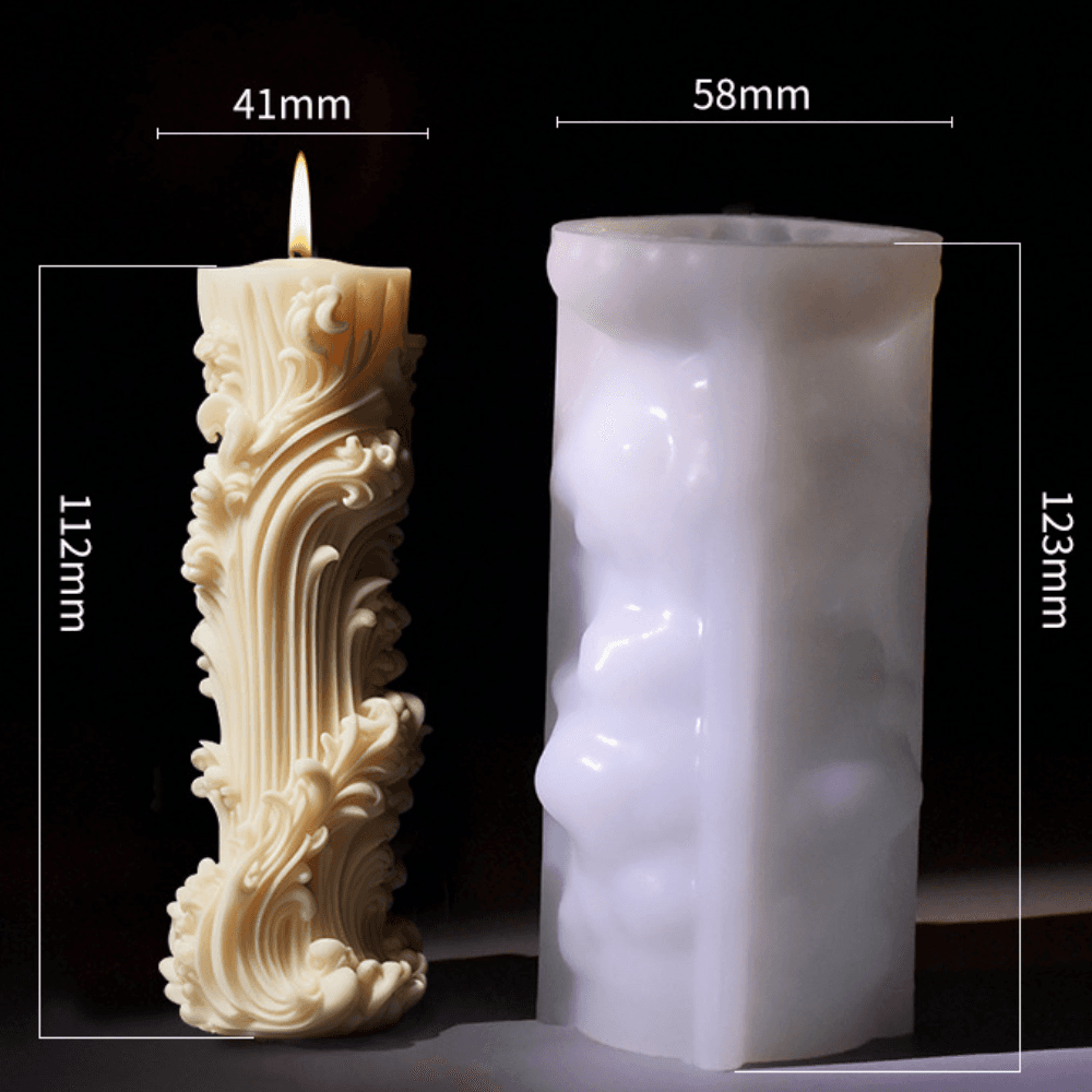 Cylindrical DIY Soap Mold European Style Plaster Grinding Tool  Home Decoration