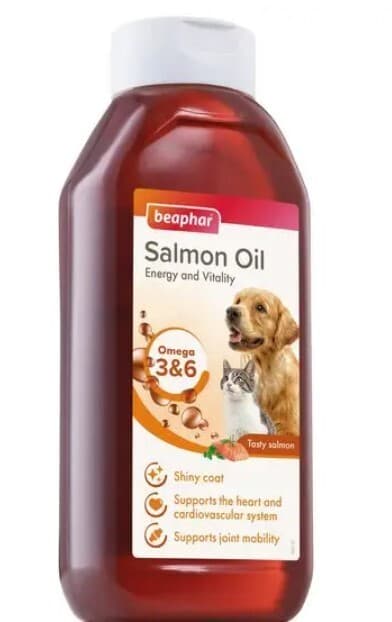 Beaphar Salmon Oil for Cats and Dogs 430ml Bottle