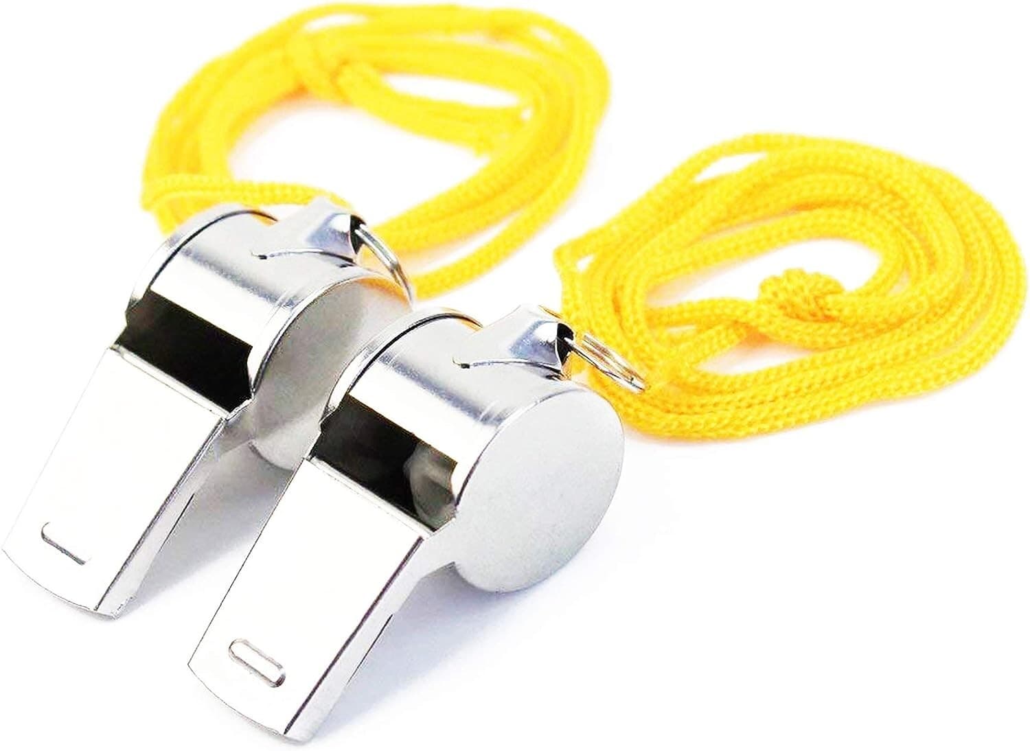 12pc Sports Whistles with Lanyard| Loud Crisp Sound Whistle Bulk Ideal for Party view 2