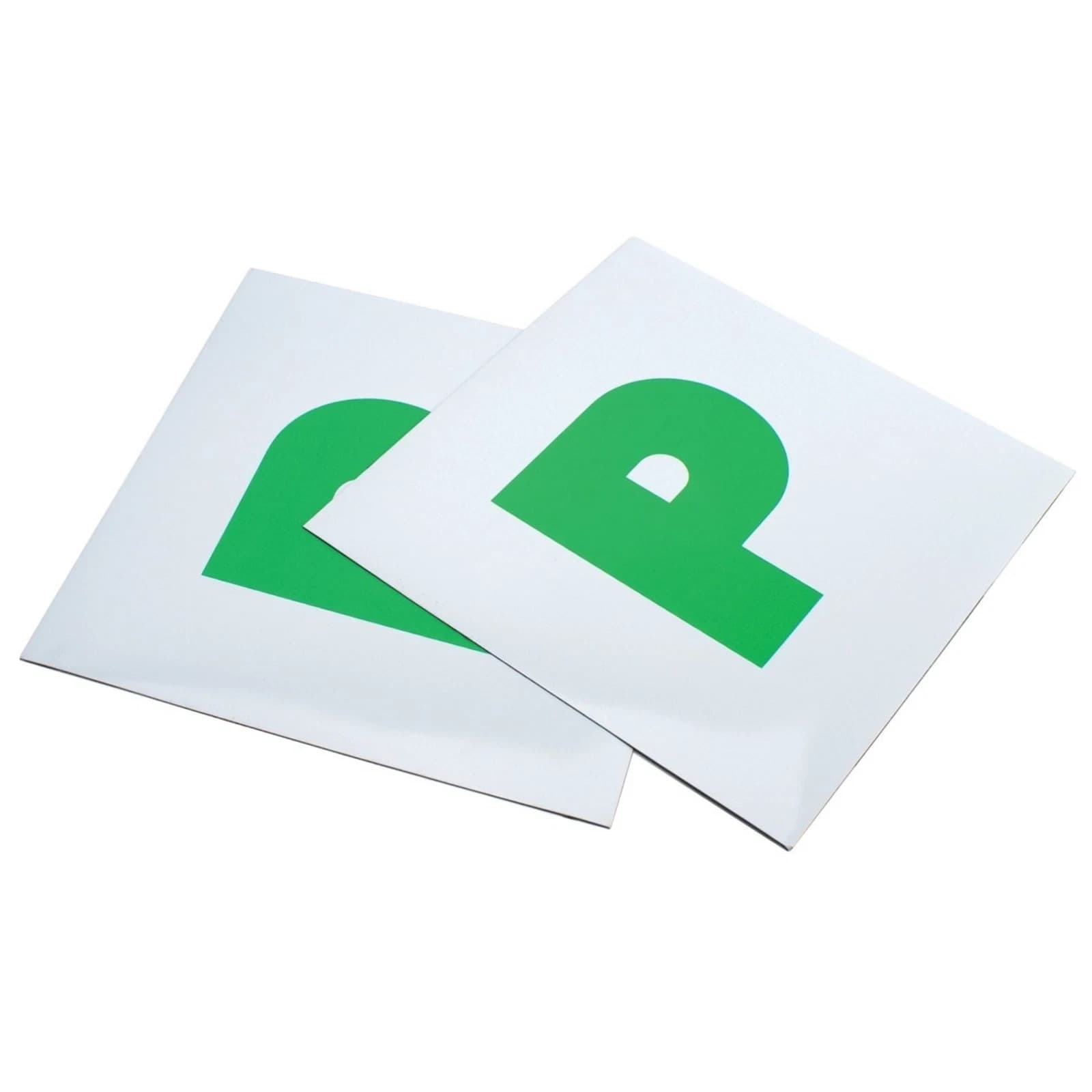 AA 2 x Fully Extra Strong Magnetic Car P Plates Learner New Driver Just Passed view 2