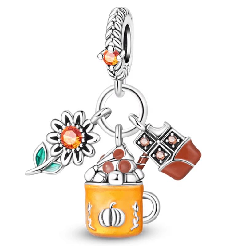 Original 925 Sterling Silver Charm Beads Glowing Luminous Lantern Angel Magic Ca