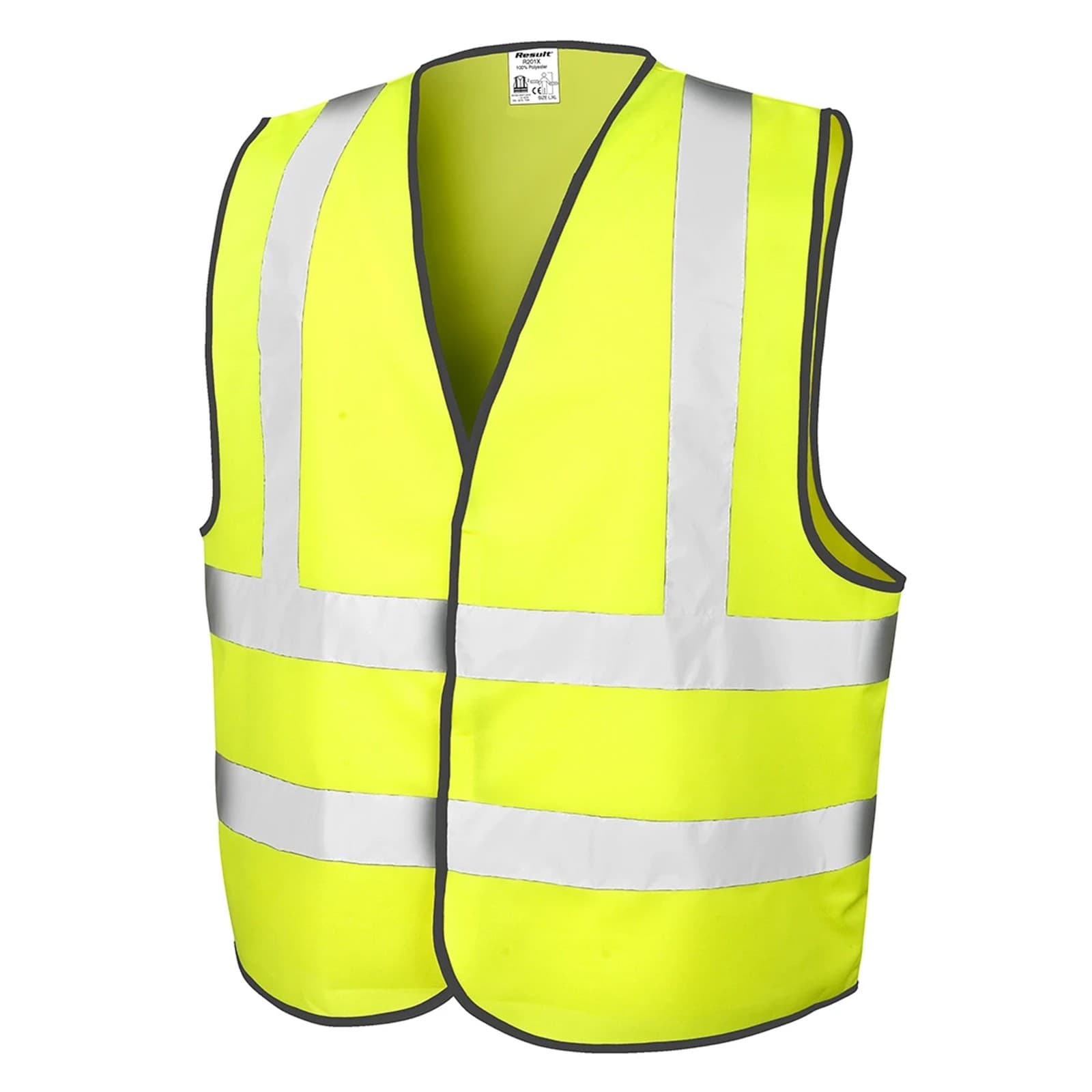 Result Mens Core High-Visibility Safety Motorway VestXXL/3XL Fluorescent Yellow