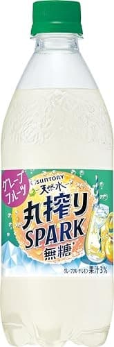 Suntory Natural Water Marusuri Spark Unsweetened Grapefruit Carbonated Juice 500