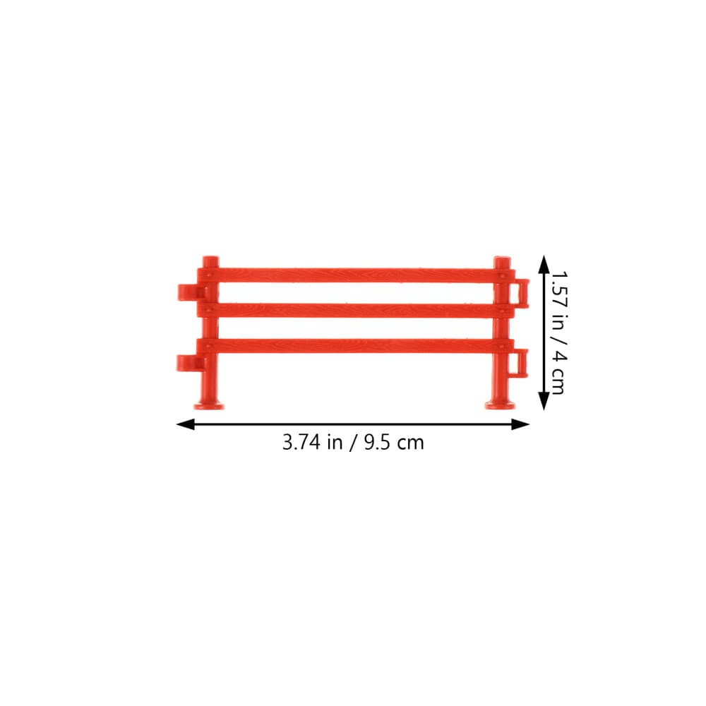 50pcs Fence Toys Plastic Fence Fence Toy Sand Table Decorative Fences view 2