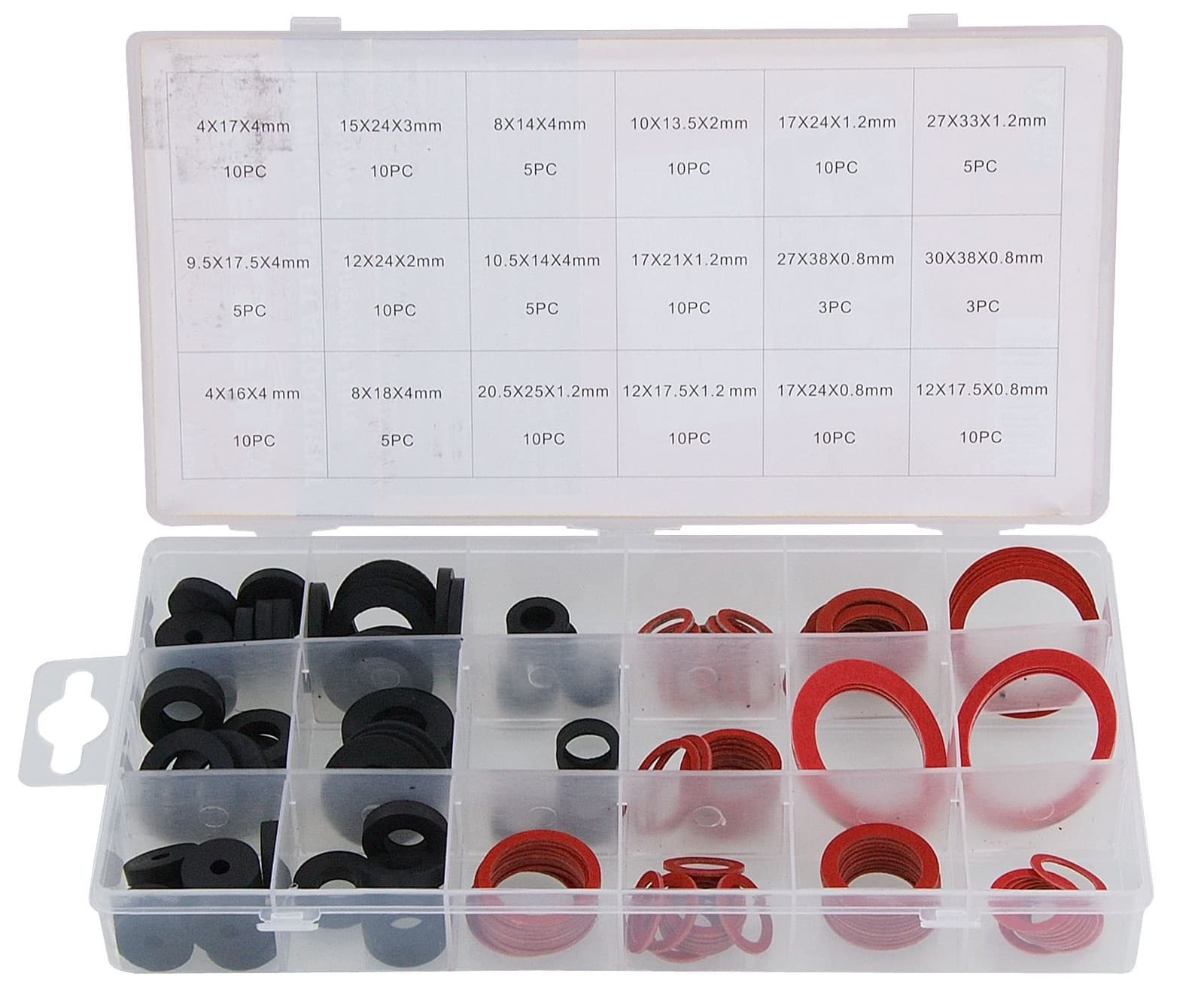 141pc Gasket Washer Assortment Rubber Fibre Klingerith Tap Repair Set