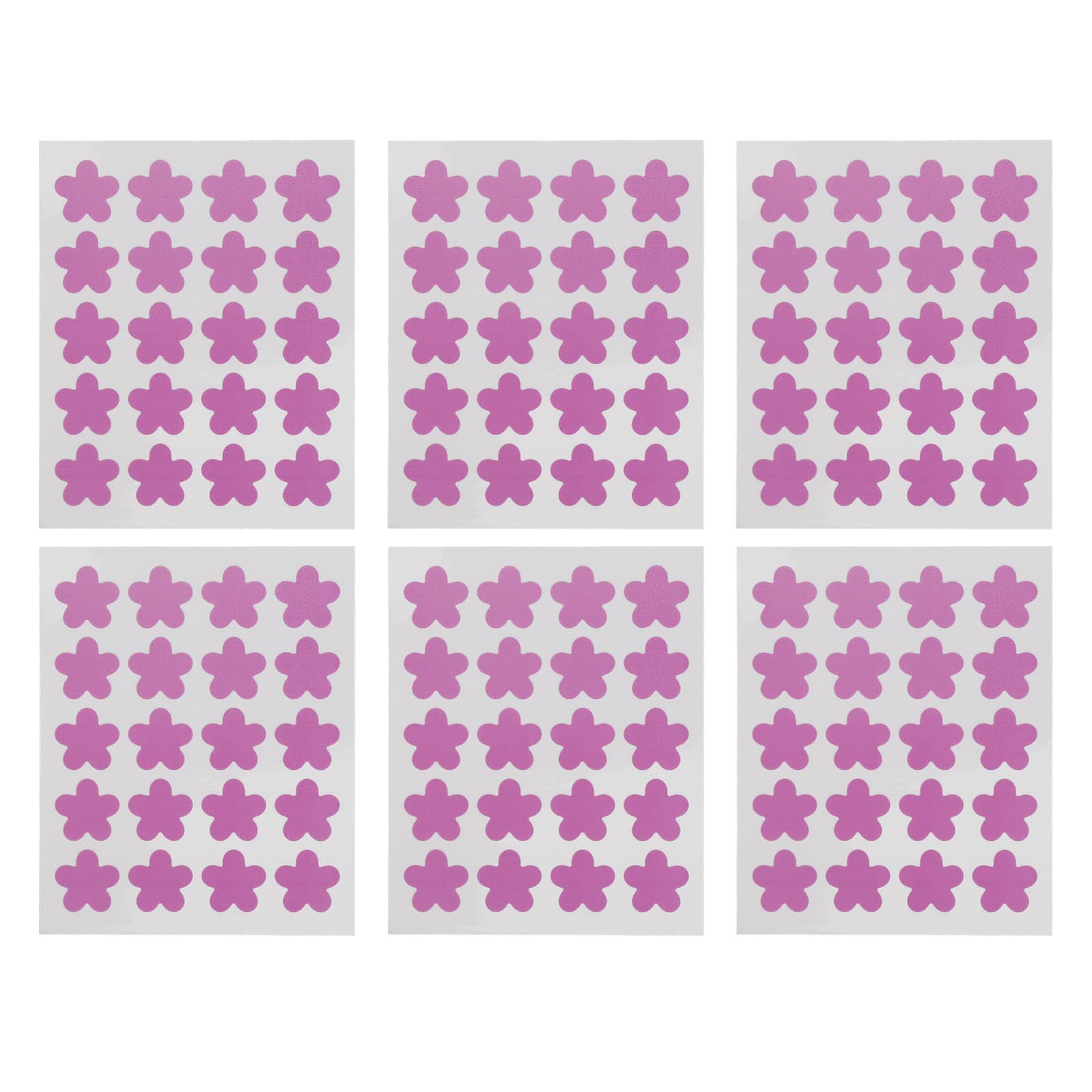 120PCS UV Detection Stickers for Sunscreen Flower Shaped Sunblock Patches