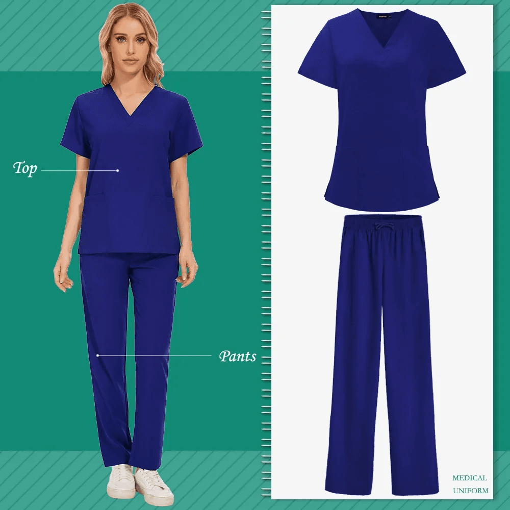 Aesthetic Uniforms Woman Beauty Manicurist Work Wear Hot Sales Scrubs Top Blouse