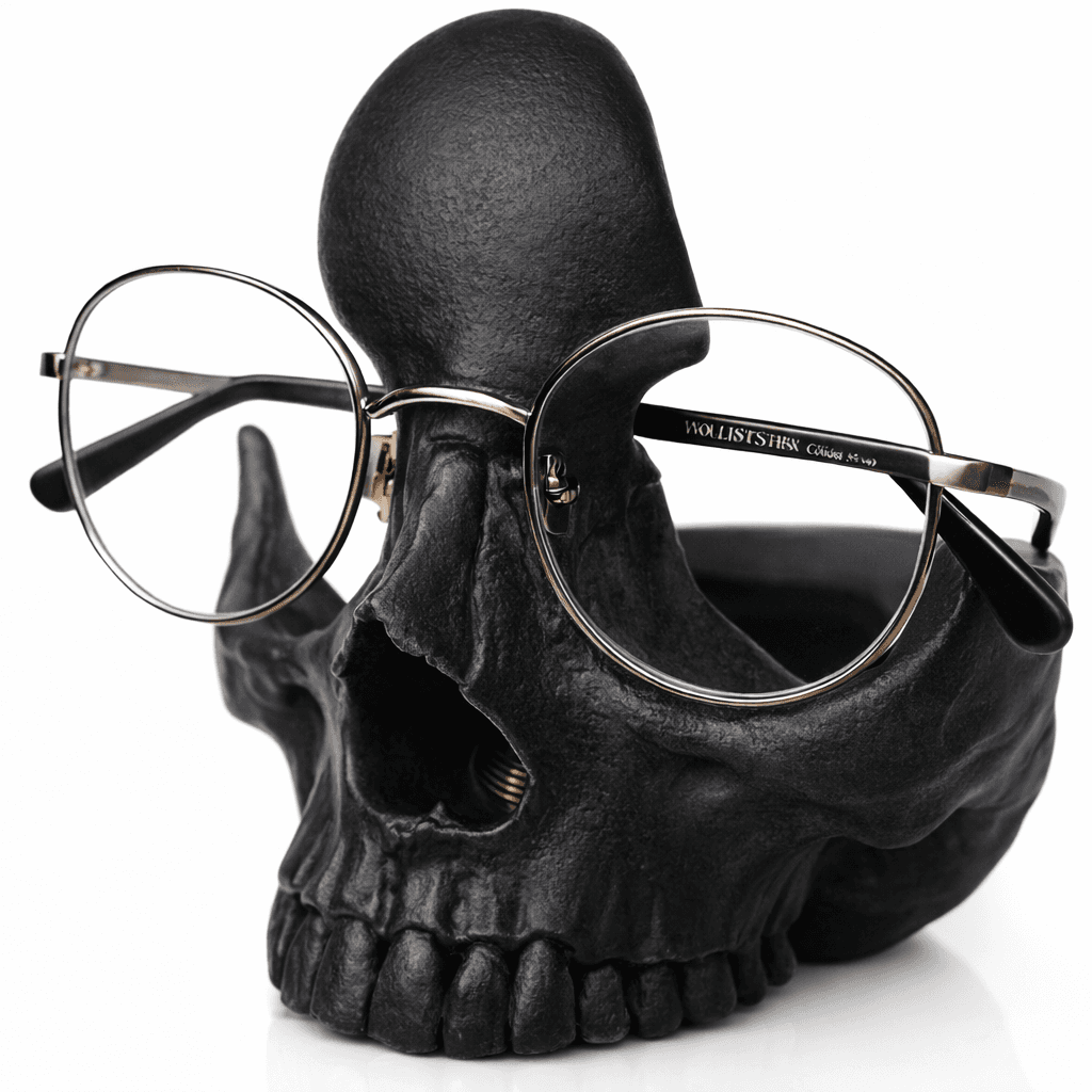Skull Glasses Holder Stand Eyeglasses Display Holder Desk Decor Multi Colour