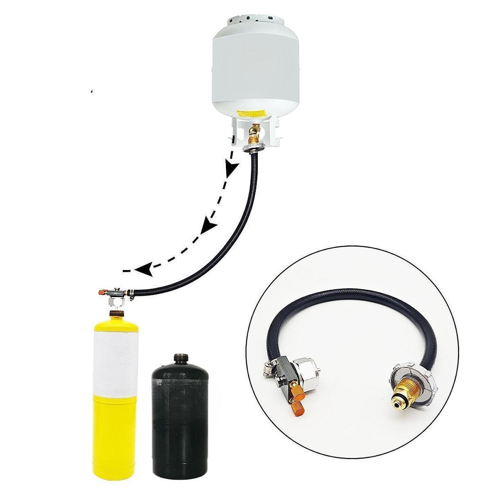 Propane Refill Adapter Valve Gas Bottle Connector for Hiking Picnic Outdoor