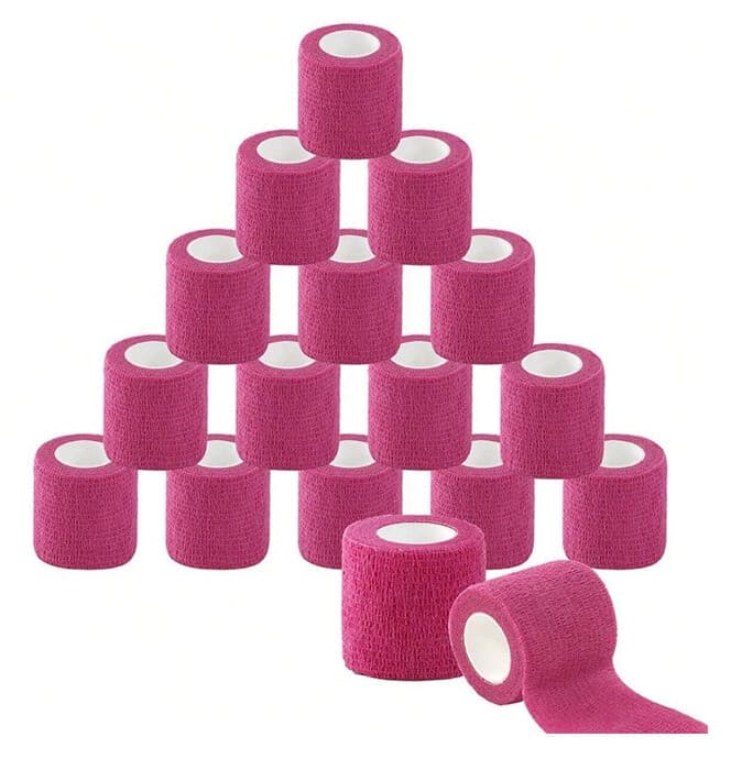TATTOO GRIP TAPE ROLLS ELASTIC BANDAGE WRAP SELF-ADHESIVE GRIP COVER 5CM x 4.5M