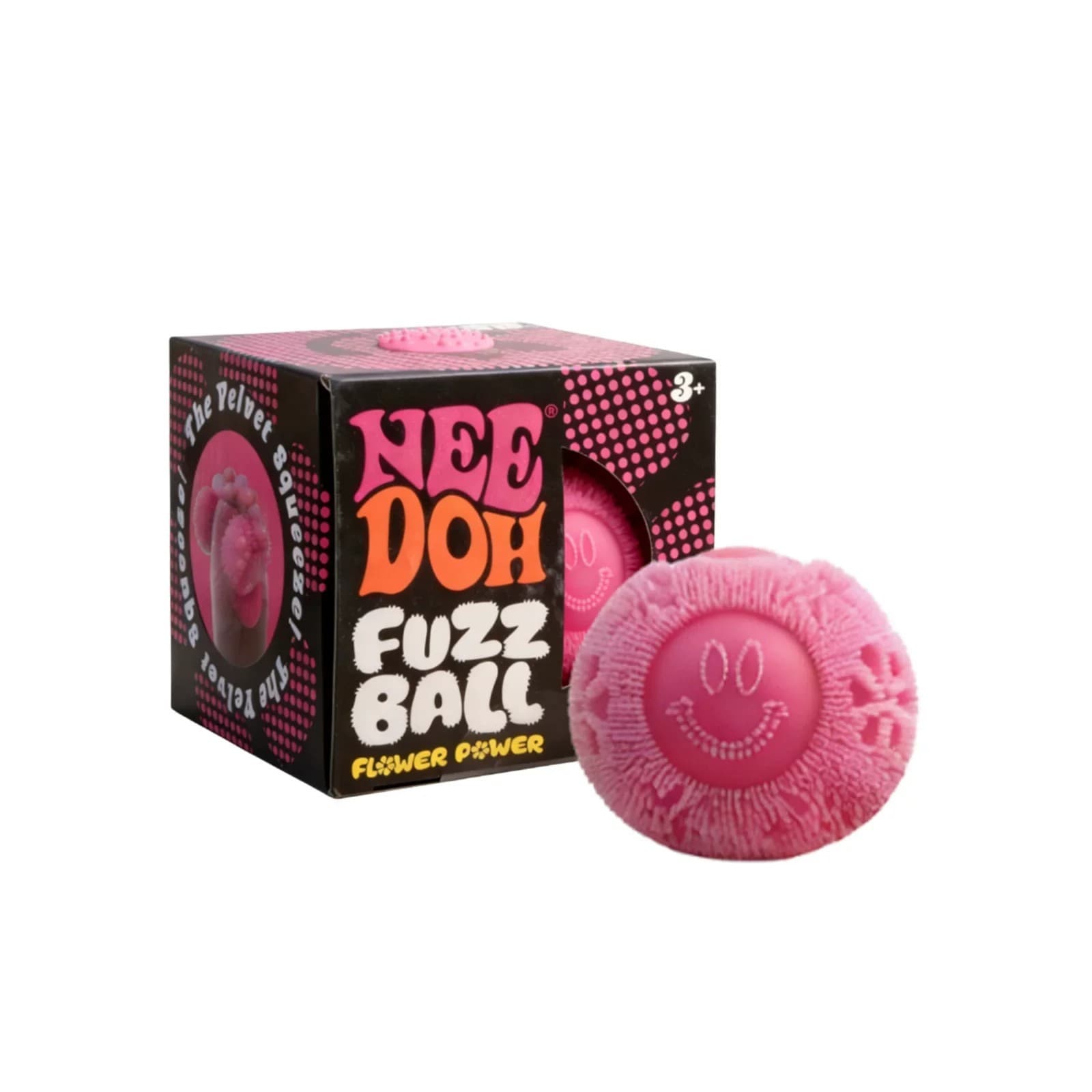 Schylling NeeDoh Fuzz Ball - Sensory Toy With A Velvet Texture Soft Cloud Squish