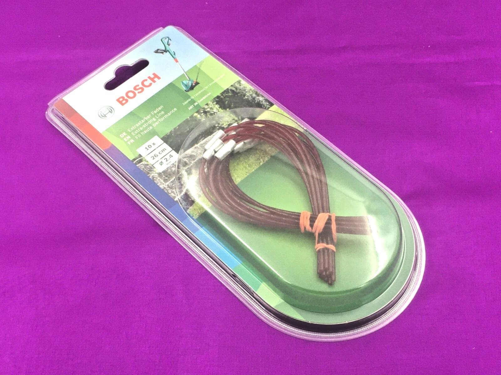 GENUINE BOSCH  Pack of 10 - 26 cm Strimmer Trimmer Spool Line ART 26 Combitrim