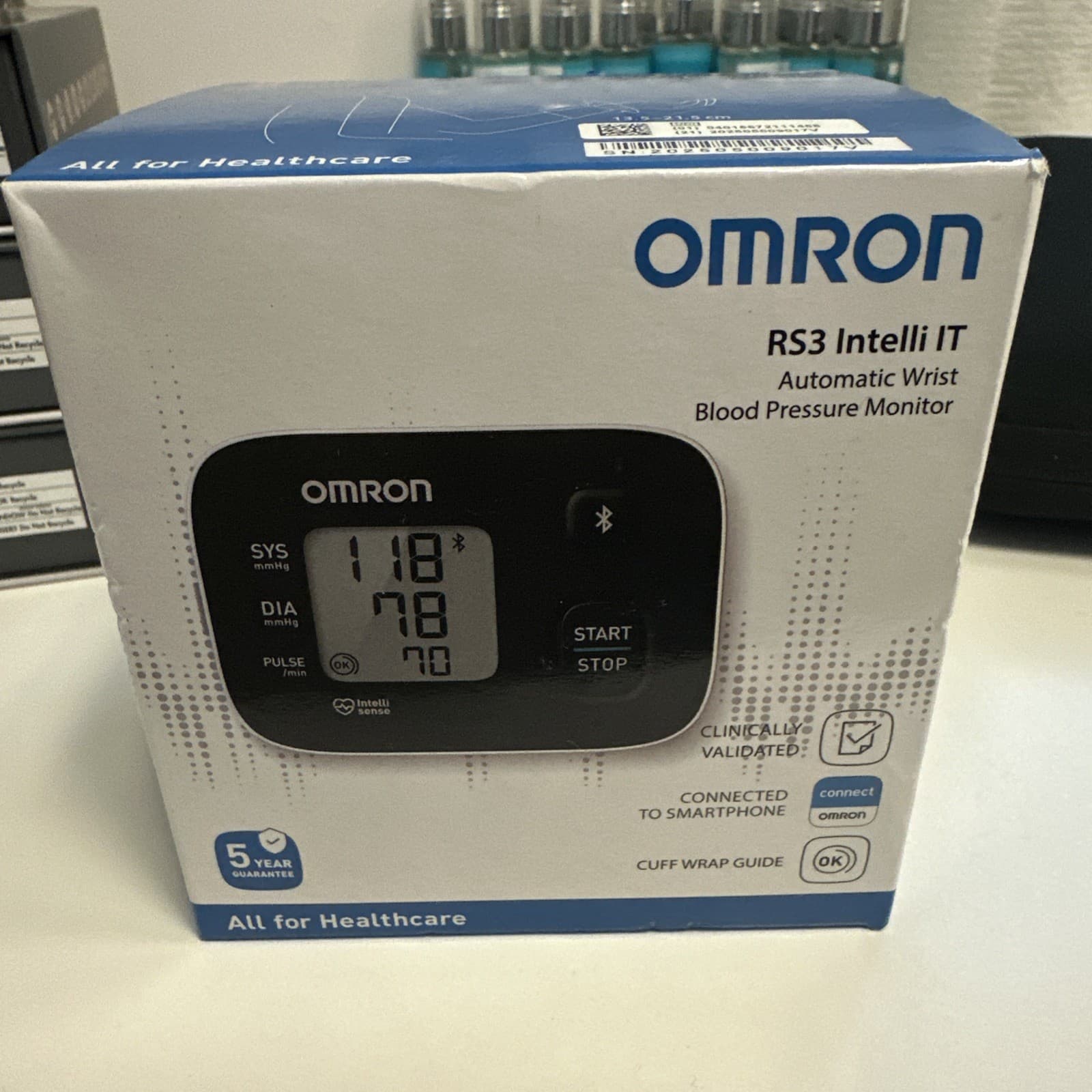 OMRON RS3 Digital Intelli IT Wrist Blood Pressure Monitor New ❤️🎁