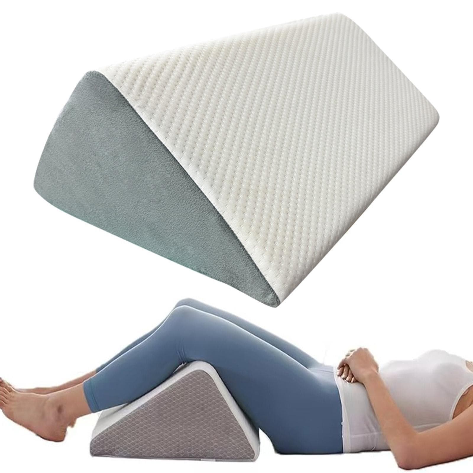 Triangle Pillow for Knee Support Versatile for Reading Books Bedroom Adults