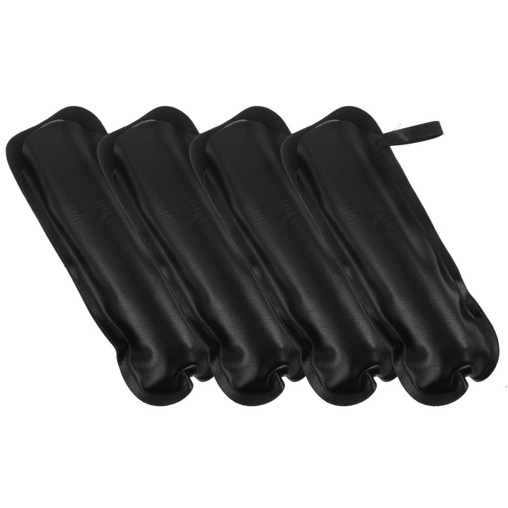 4Pcs Reusable PU Umbrella Storage Bags Black Foldable Moisture Protection