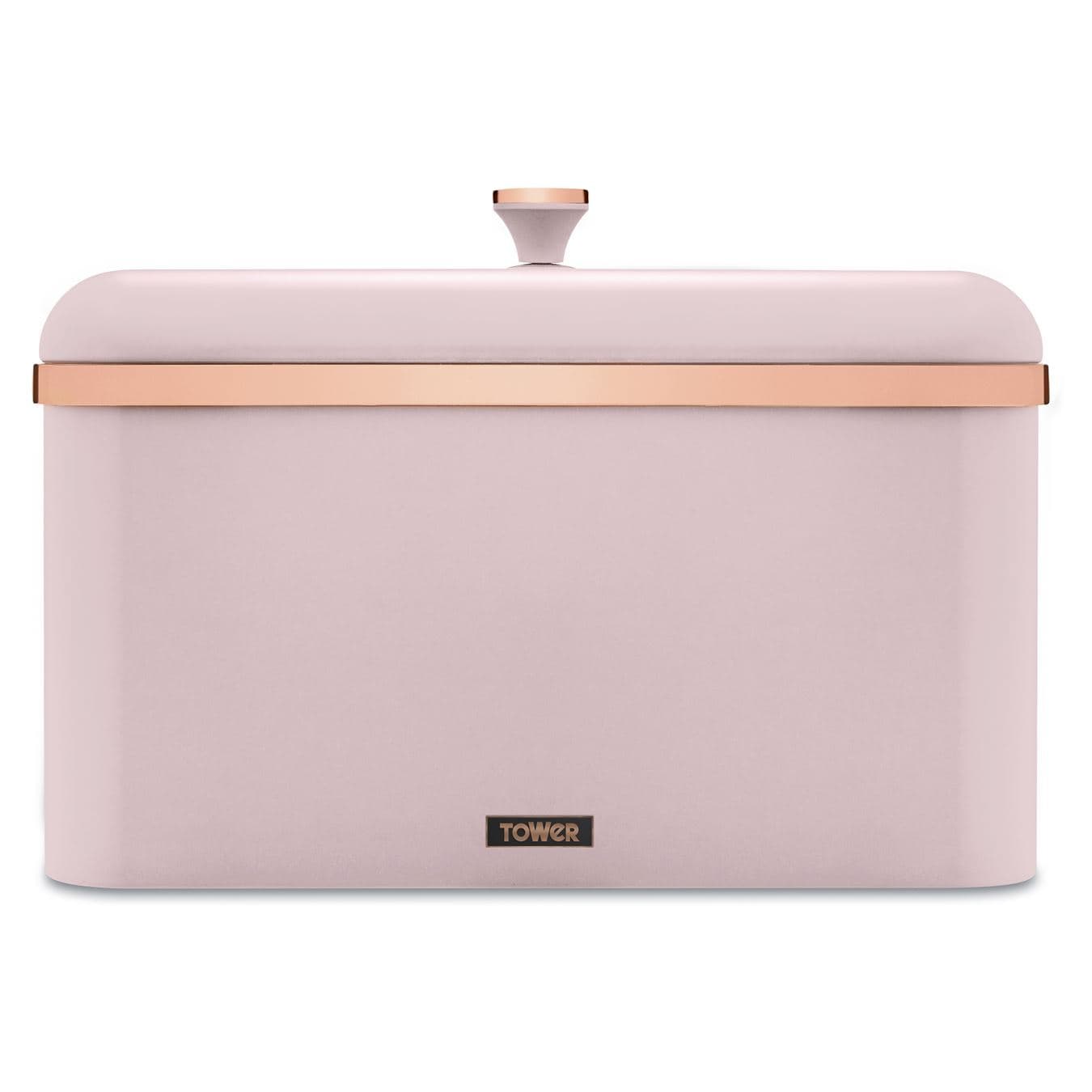 Tower Cavaletto Bread Bin| Airtight| Carbon Steel| Pink and Rose Gold T826130PNK