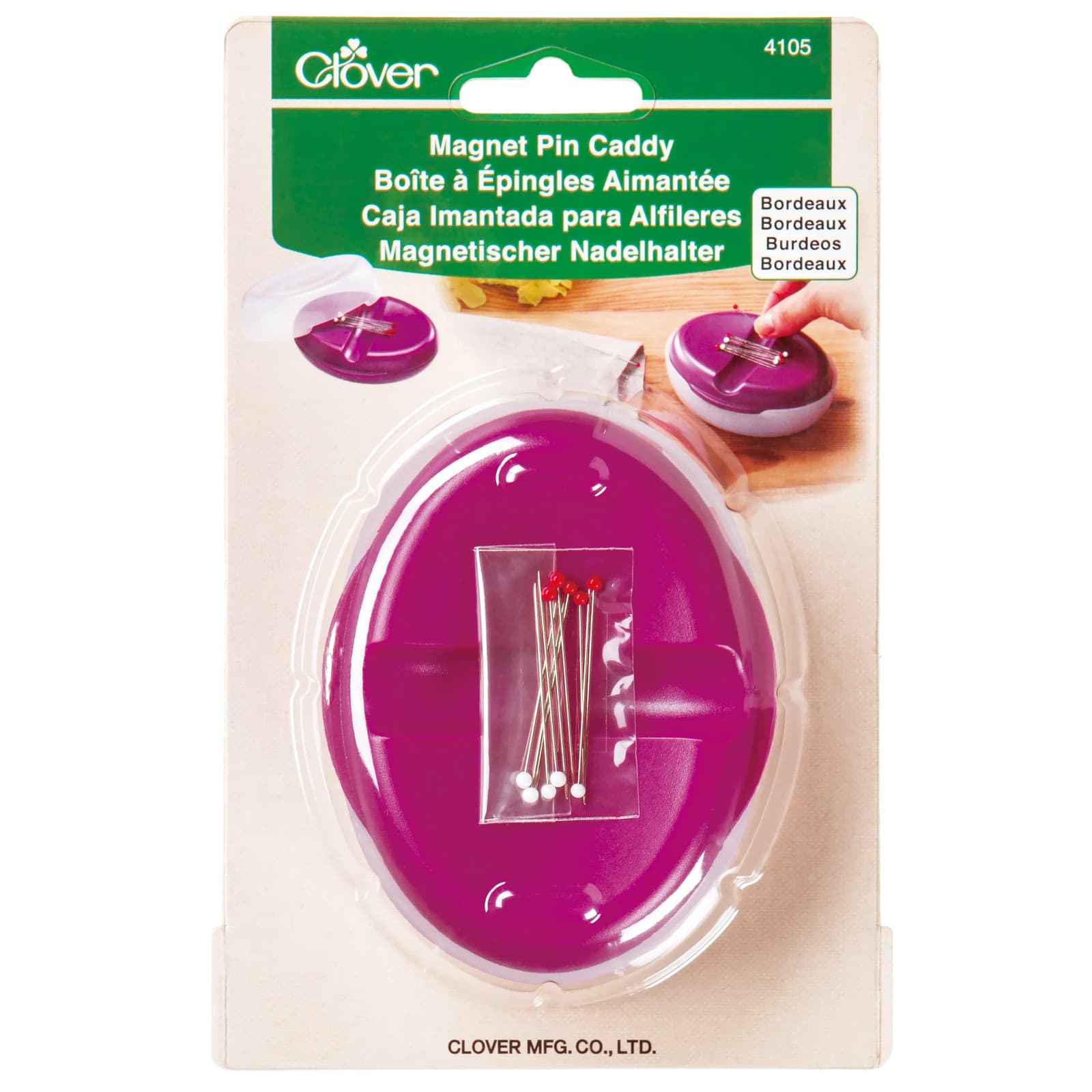 Magnet Pin Caddy| Bordeaux