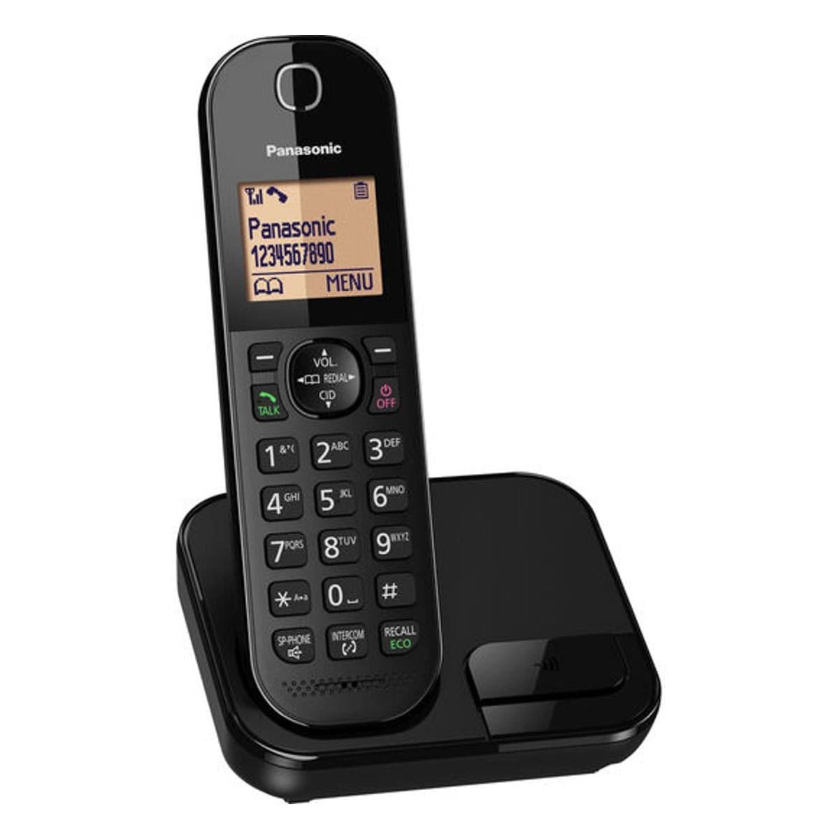 Panasonic KXTGC410EB Cordless Telephone with Caller ID and 18 Hours Talk Time