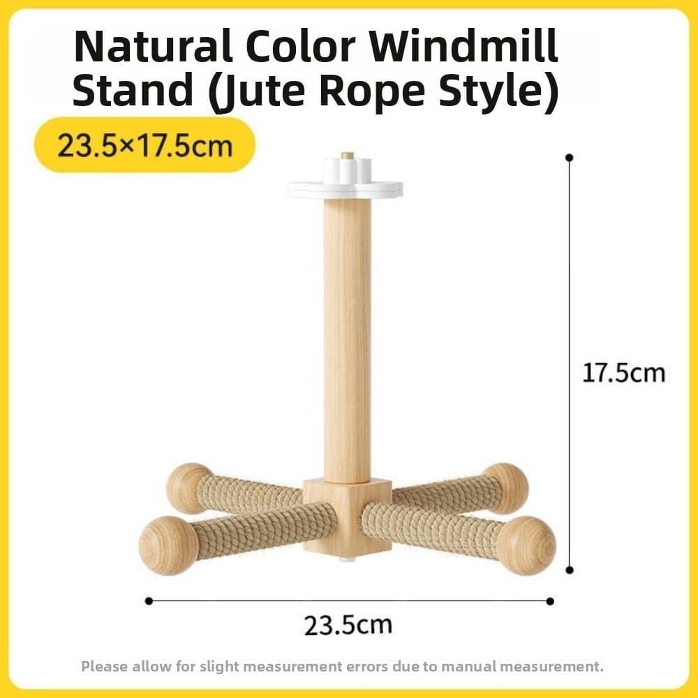Silent Bird Windmill Toy Manual Rotating Parrot Perch  Interactive Play