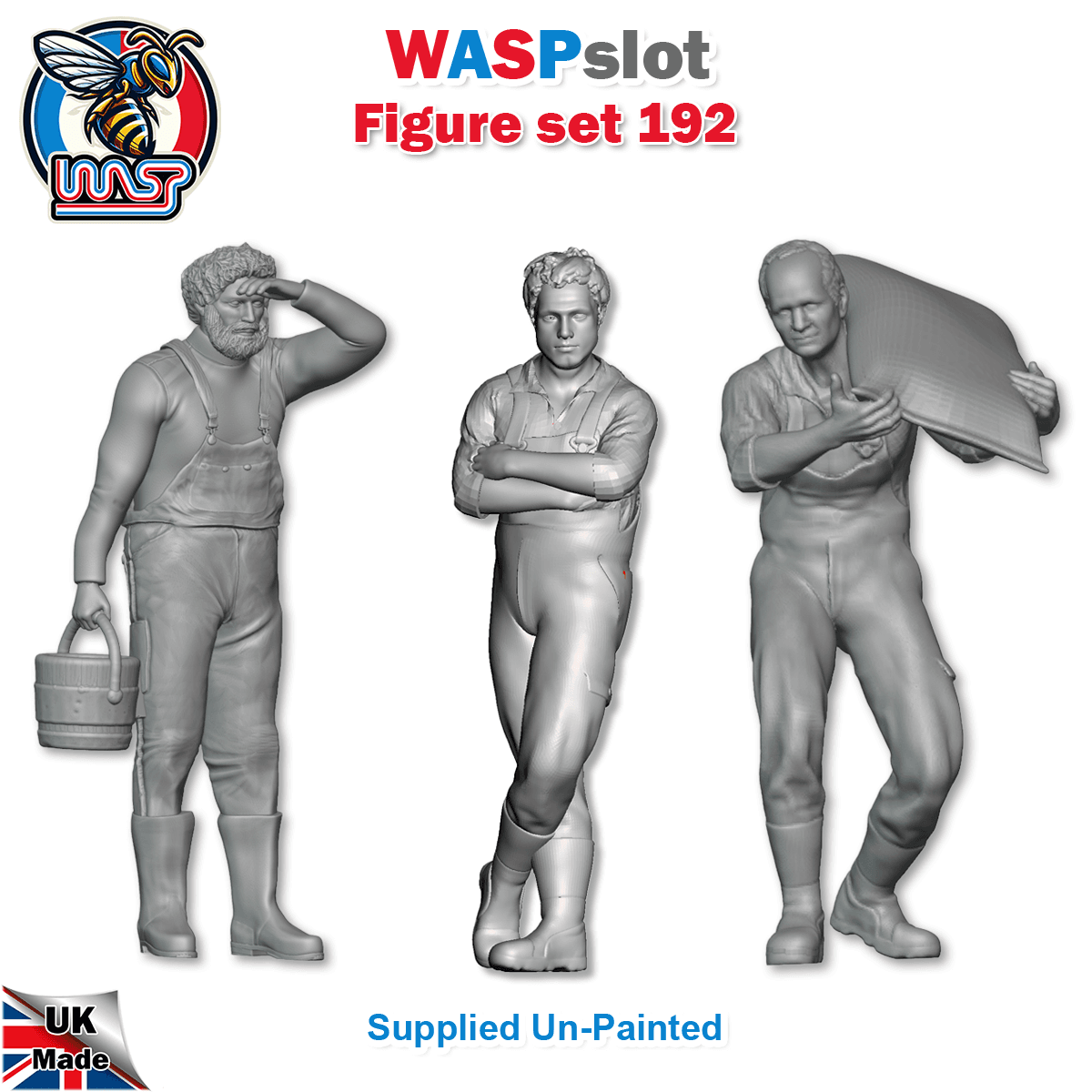 Figure Set 192 - 1/32 scale| 205| 206| and 239| Farmers