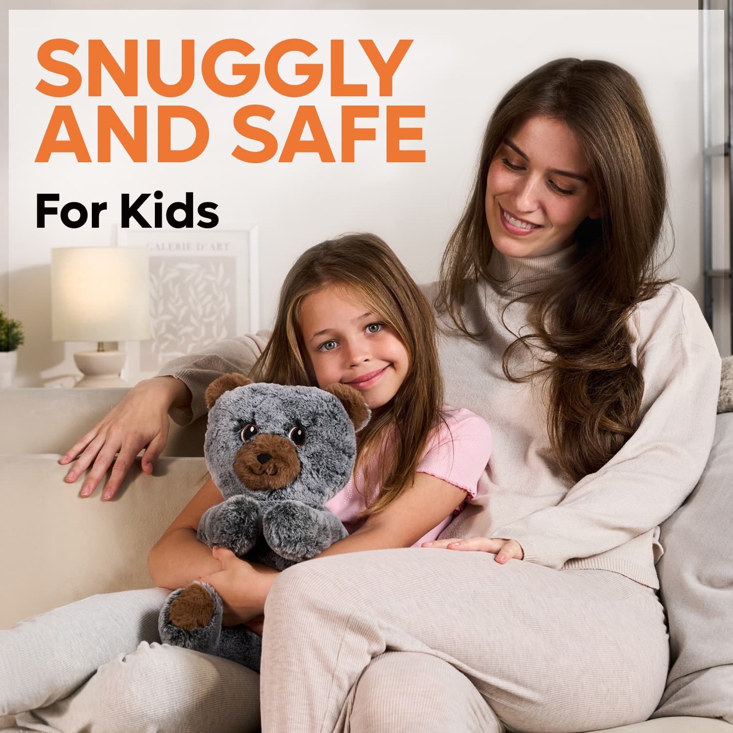 Kids Hot Water Bottle with Cover| Warm Safe Super Soft Teddy Bear Gift for Kids view 2