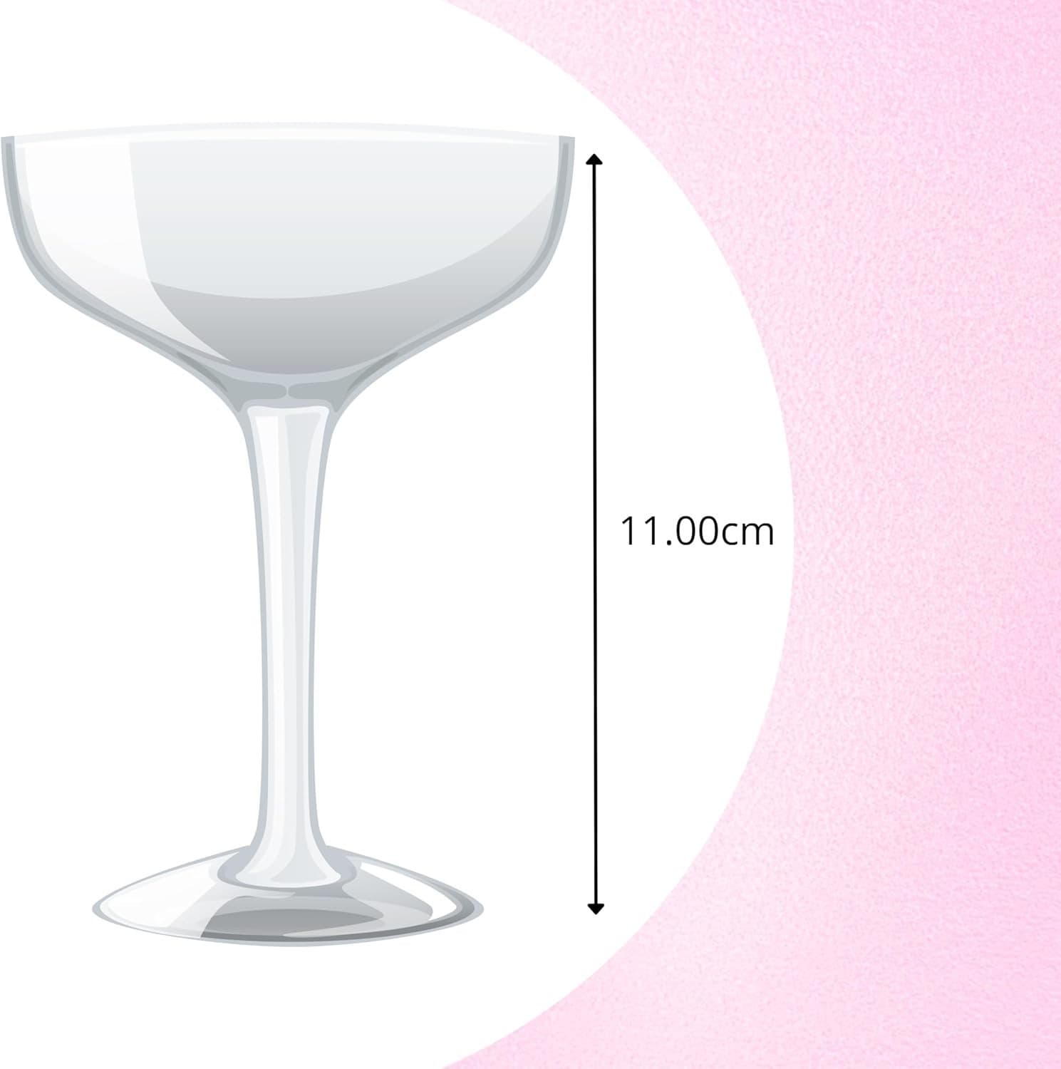 6pc Champagne Saucer Glasses and 3pc Ping Pong Balls Game Stag and Hen Party view 2
