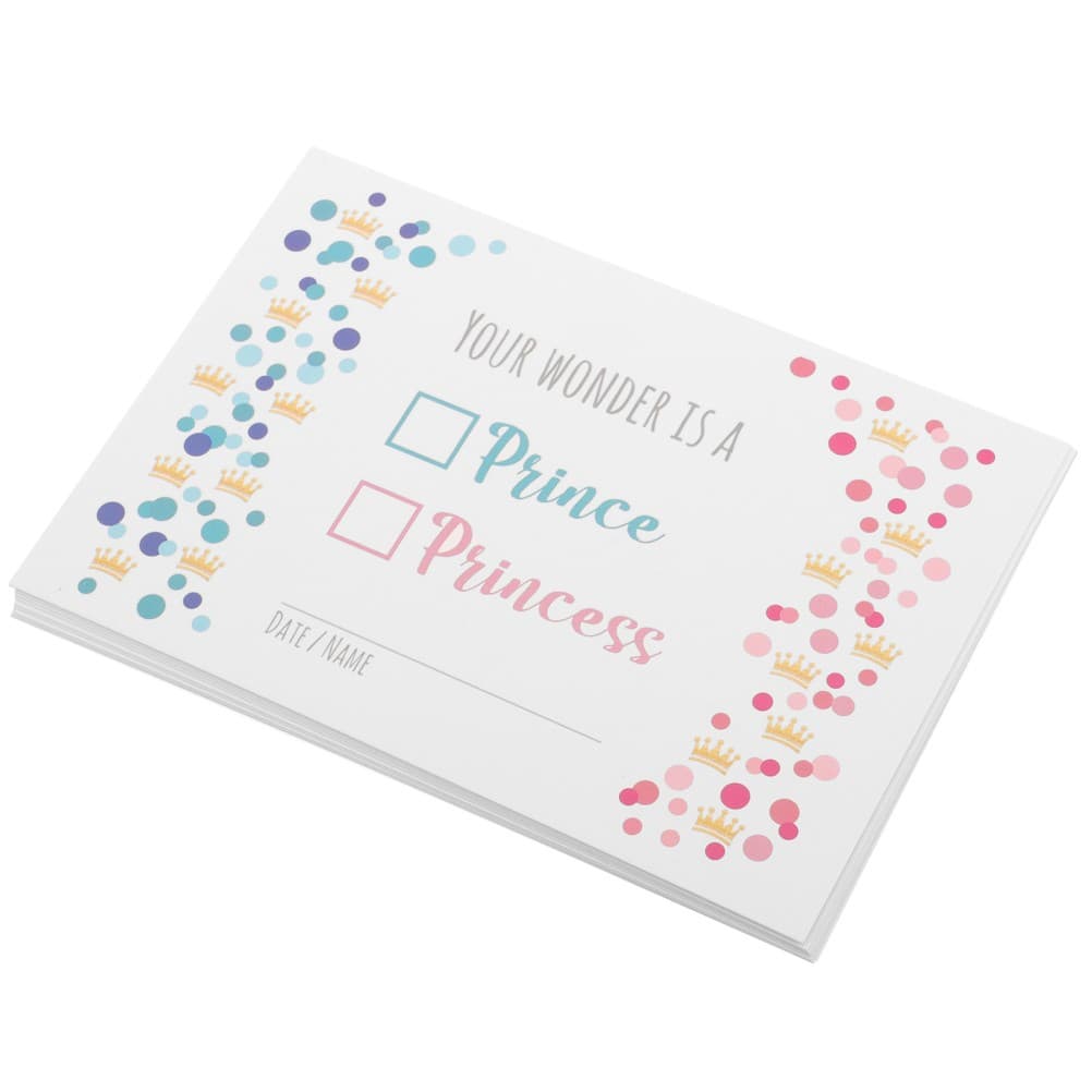 10 Pcs Cards Baby Shower Prediction Girl Announcement