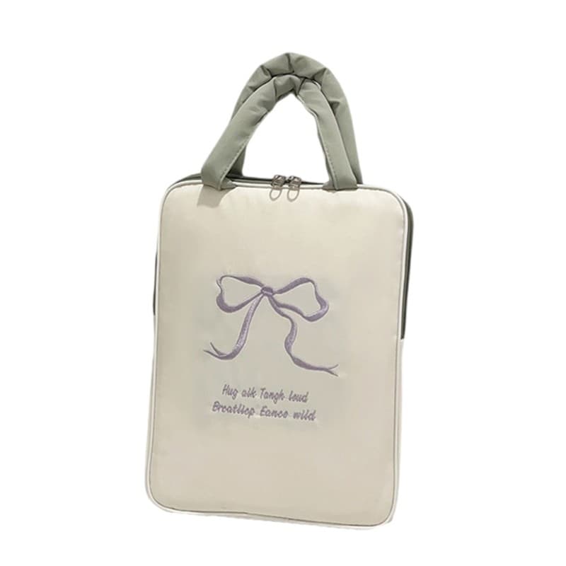 Laptop Bag,Sweet Bows Laptop Case Sleeve with Handle Laptop Sleeve Bag for Women