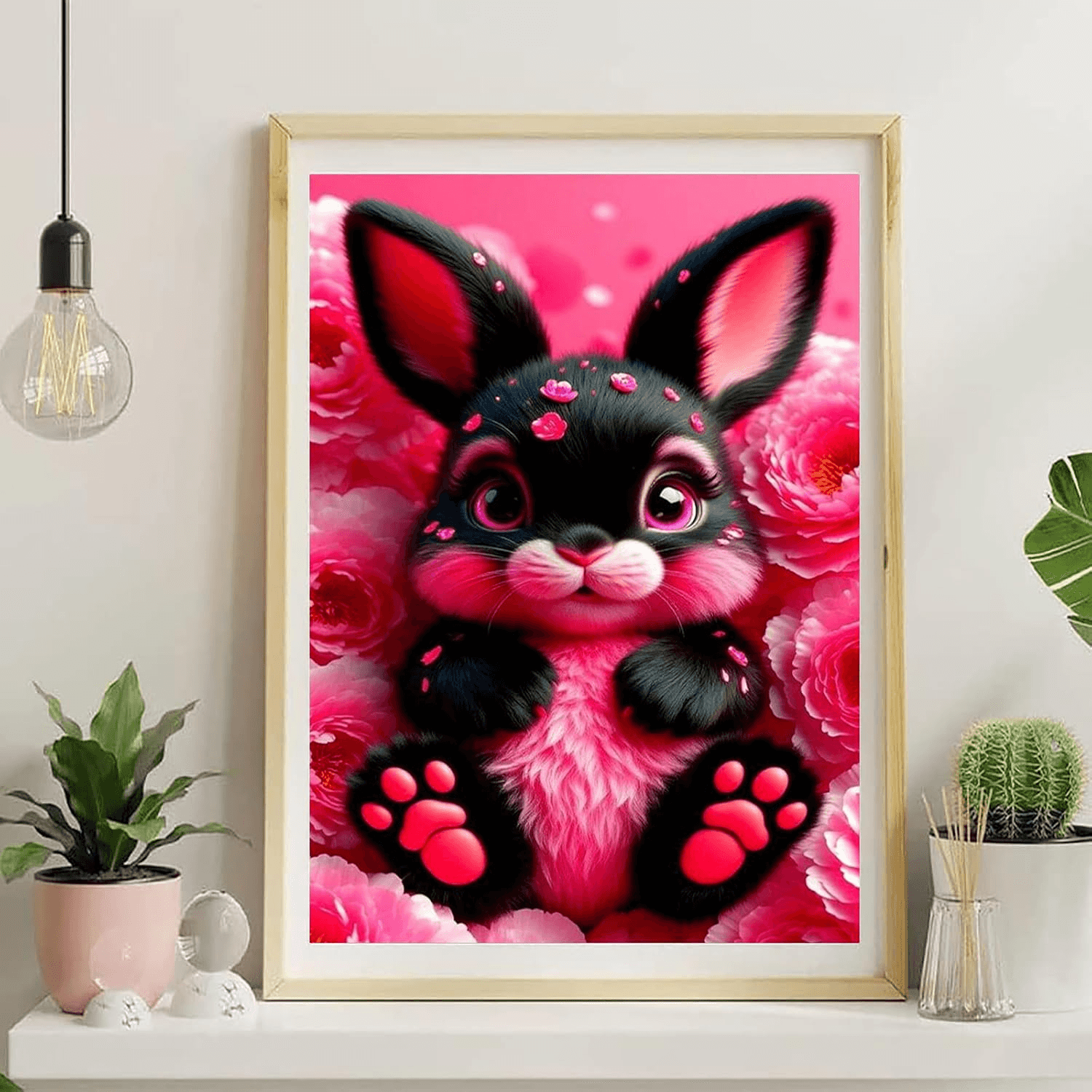 Rabbit| Diamond Art Kits for Adults,Diamond Painting Kits,5D Gem Art Full Drill view 2