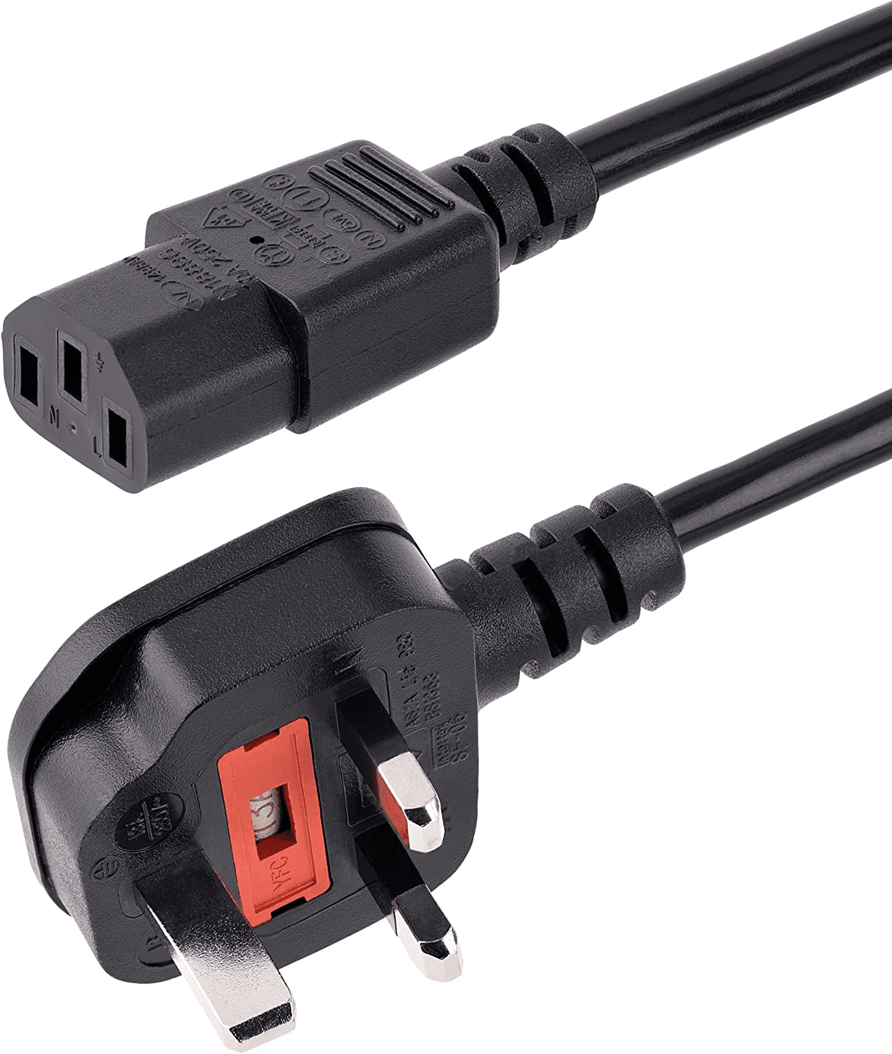 Startech.Com 10Ft (3M) UK Computer Power Cable| 18AWG| BS 1363 to C13| 13A 250V,