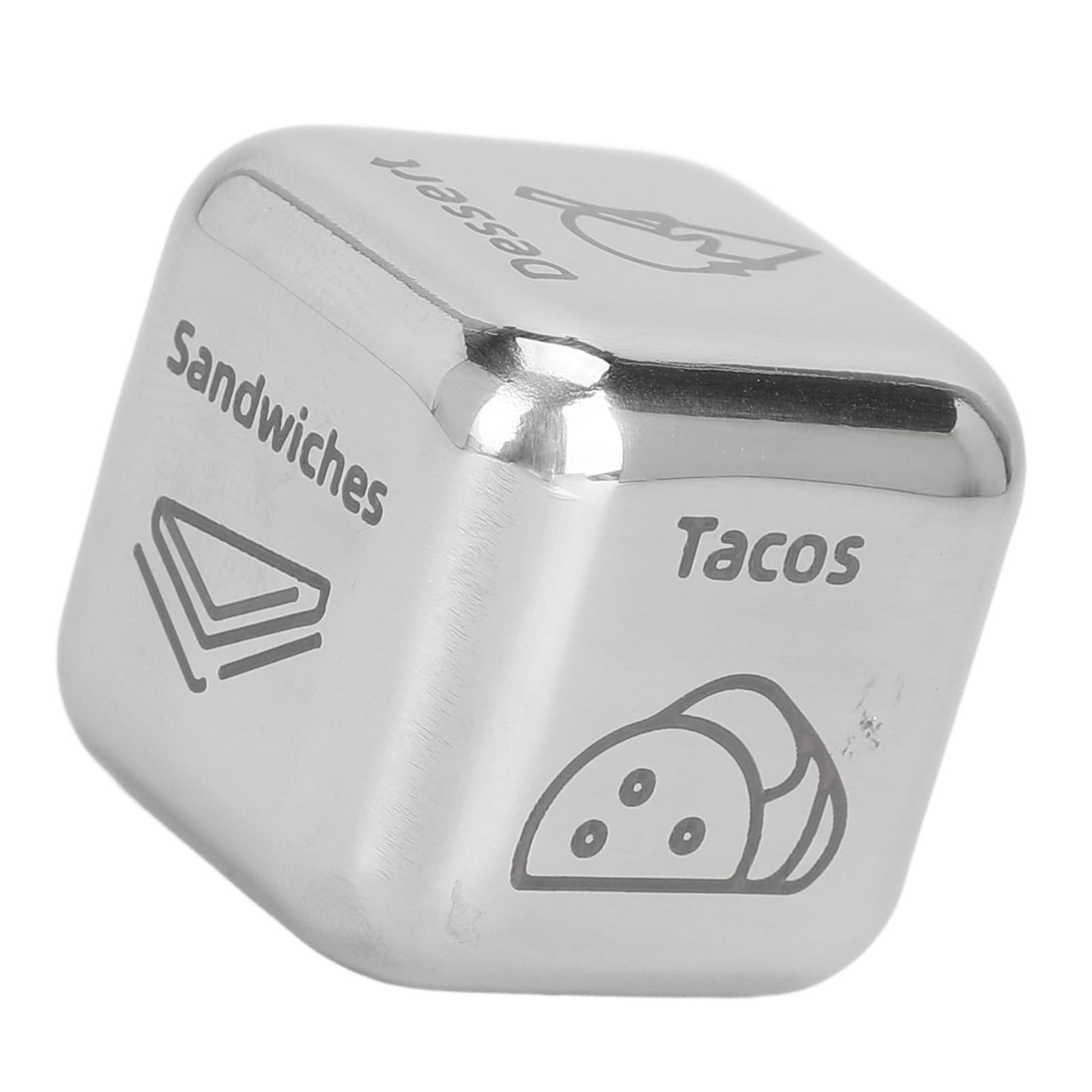 Dinner Dice Stainless Steel Small Food Decision Dice Decider For Valentine D TOU