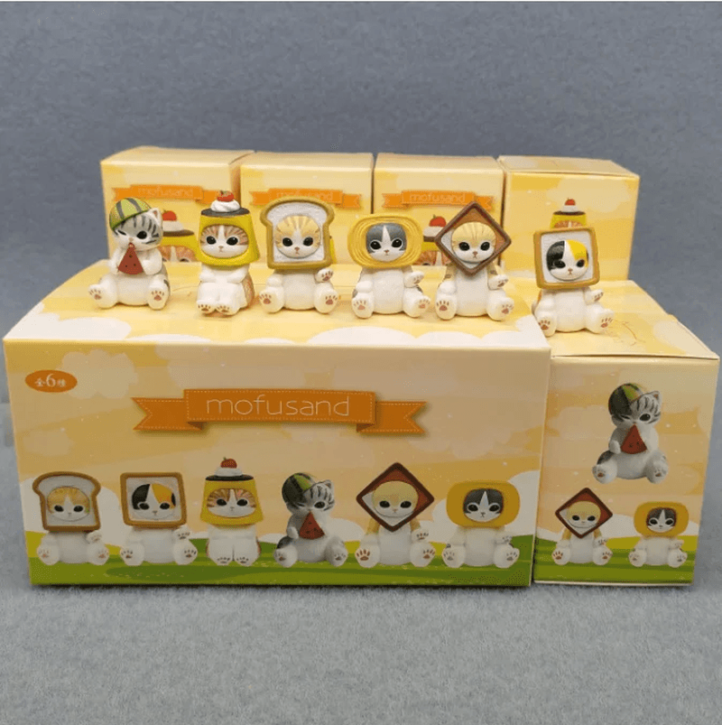 Full Series Mofusand Shark Cat Blind Box Cos Bee Rabbit Bread Fried Shrimp Actio