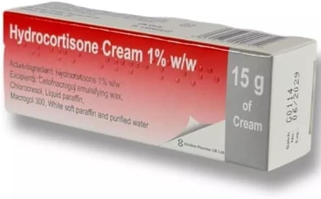 Swelling| Itching Irritated Skin Rash Insect Bites Cream- 1% Strength - 15g Tube