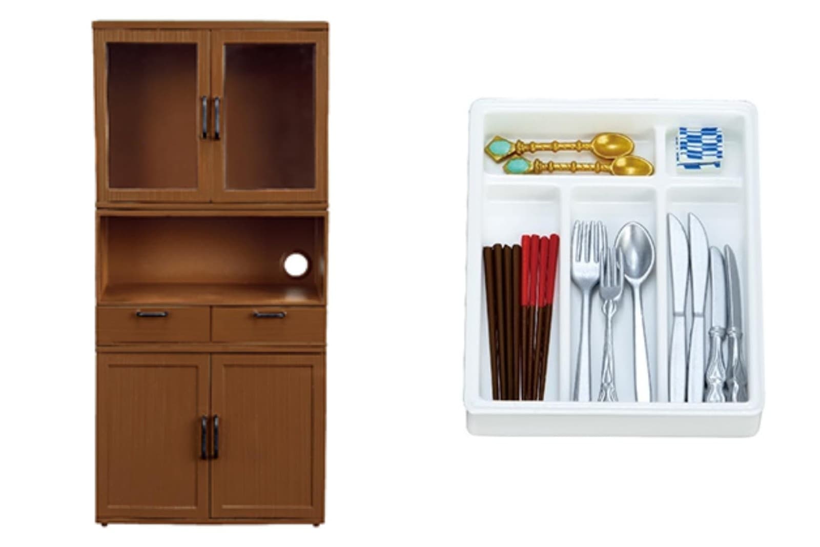 Re-Ment Petit Sample Series Combination Cupboard Approx. H240 X W110 X D71Mm