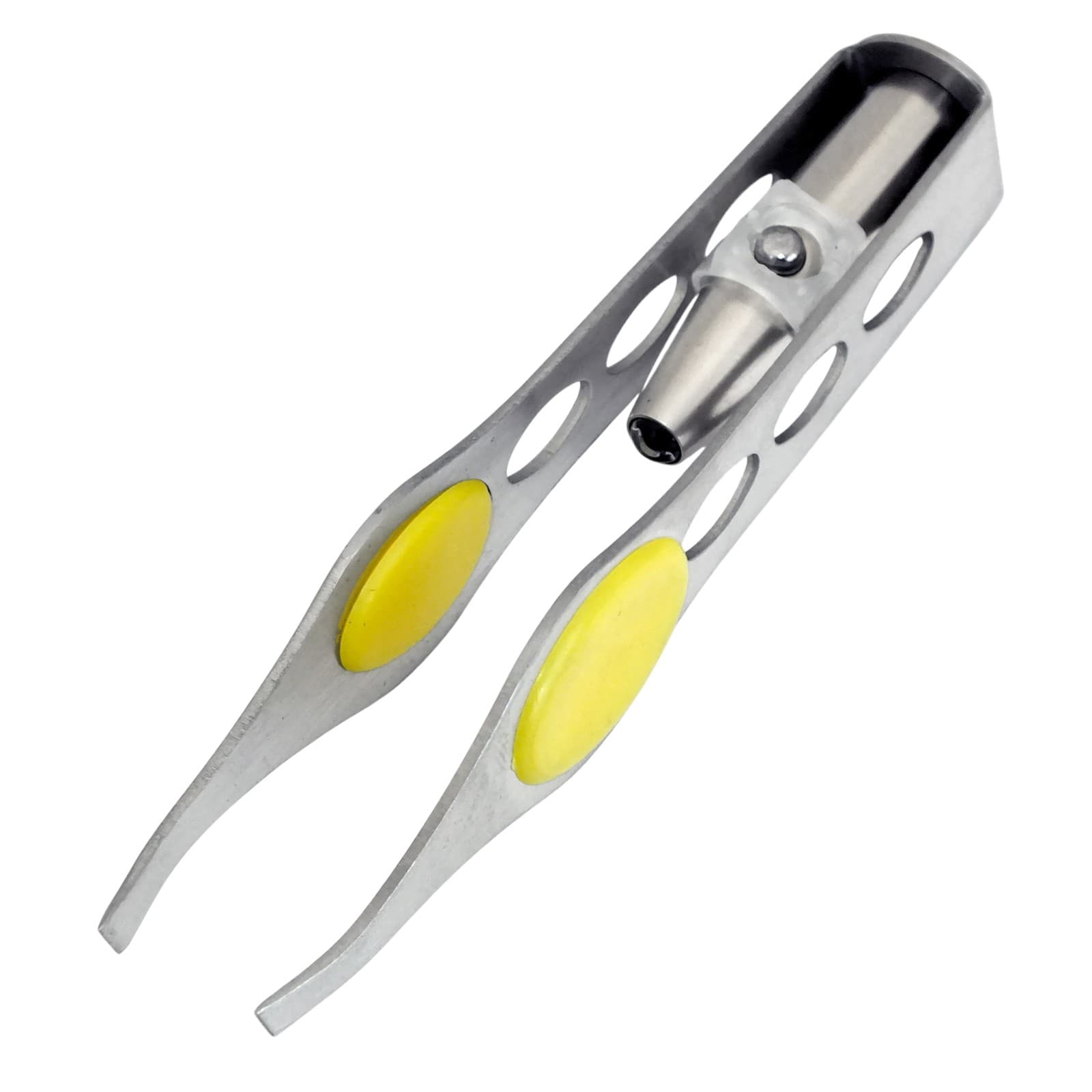 Tweezers with LED Light Stainless Steel Eyelash Eyebrow Plucker Crafts and Hobbies view 2
