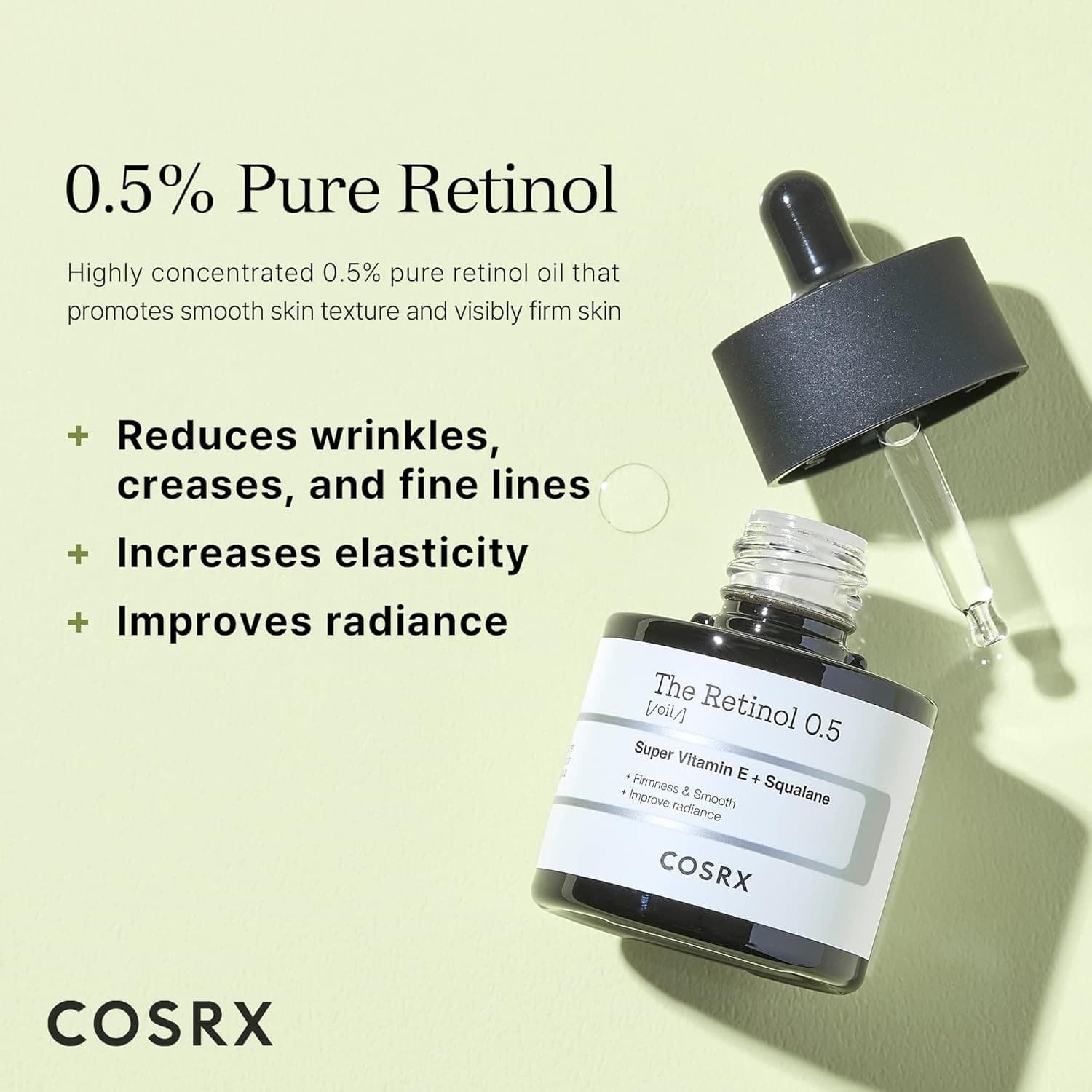COSRX Retinol 0.5 Oil| Gentle Skin Care for Day and Night 20 ML