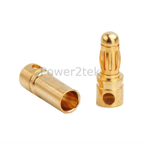 Genuine Amass GC3510 50A Gold-plated Brass 3.5mm Plug Head Male/Female 1 Pair UK