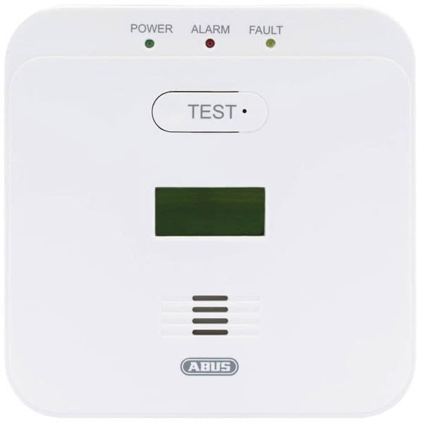 ABUS Carbon Monoxide Detector Battery-Powered 85dB Alarm
