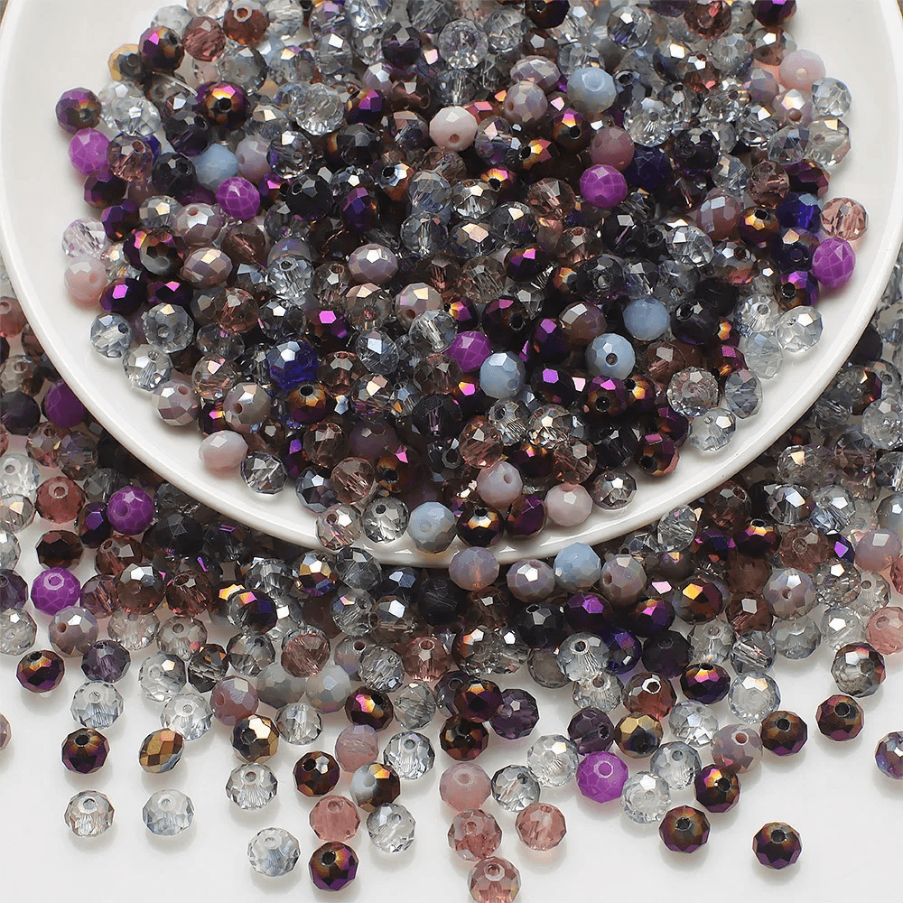 4Mm/6Mm/8Mm Austria Faceted Crystal Beads Loose Spacers Glass Beads for Jewelry