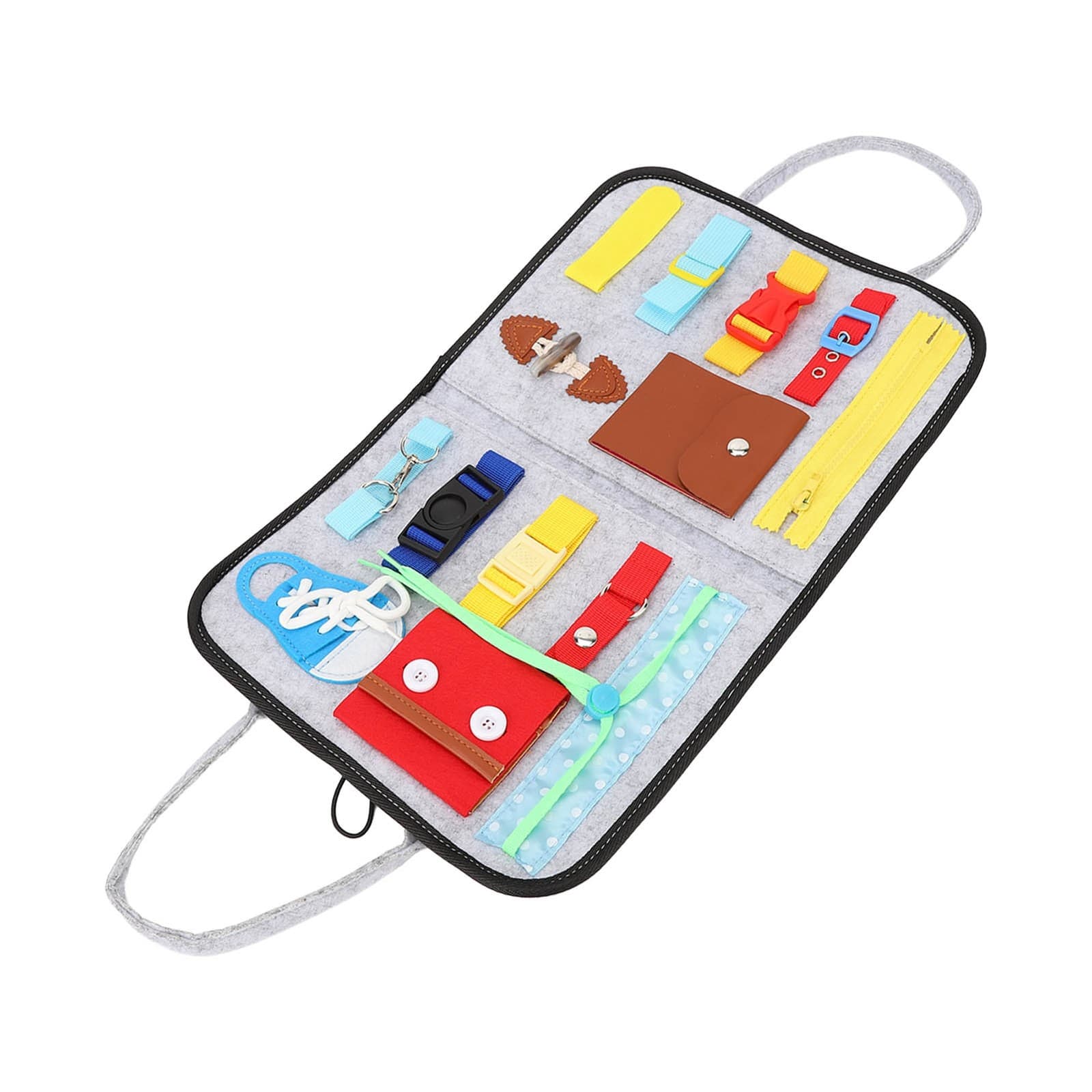 Elderly Activity Sensory Board Portable Zip Button Basic Skills Sensory Boar SG5 view 2
