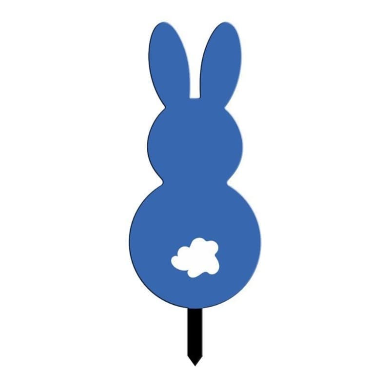 Rabbits Shape Easter Outdoor Decorations Water Proof Easter Party Yard Signs