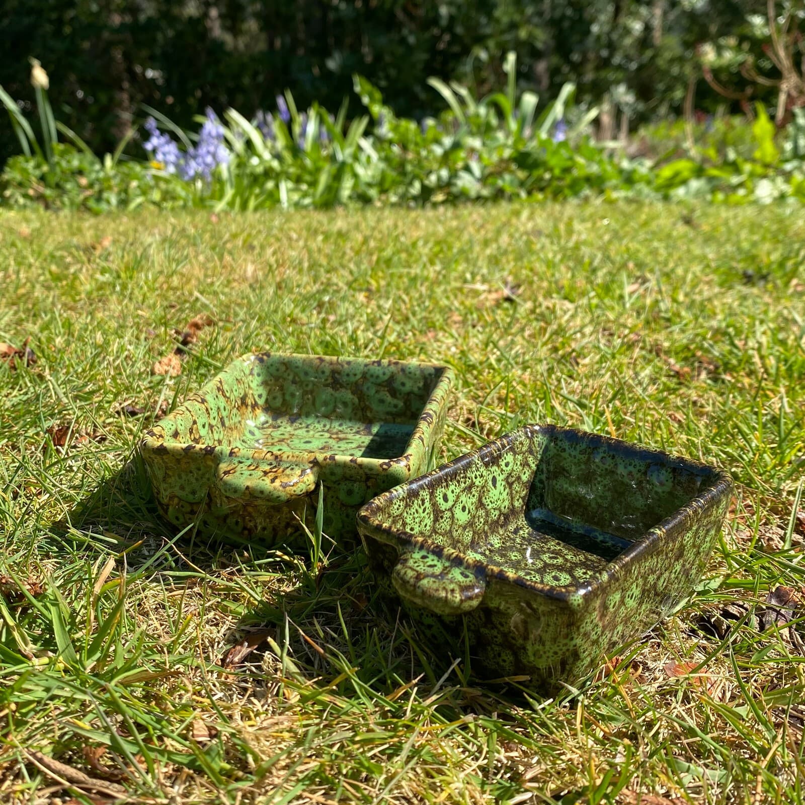 Ceramic Hedgehog Food and Water Bowl Dish Set Feeding Hibernation Kit