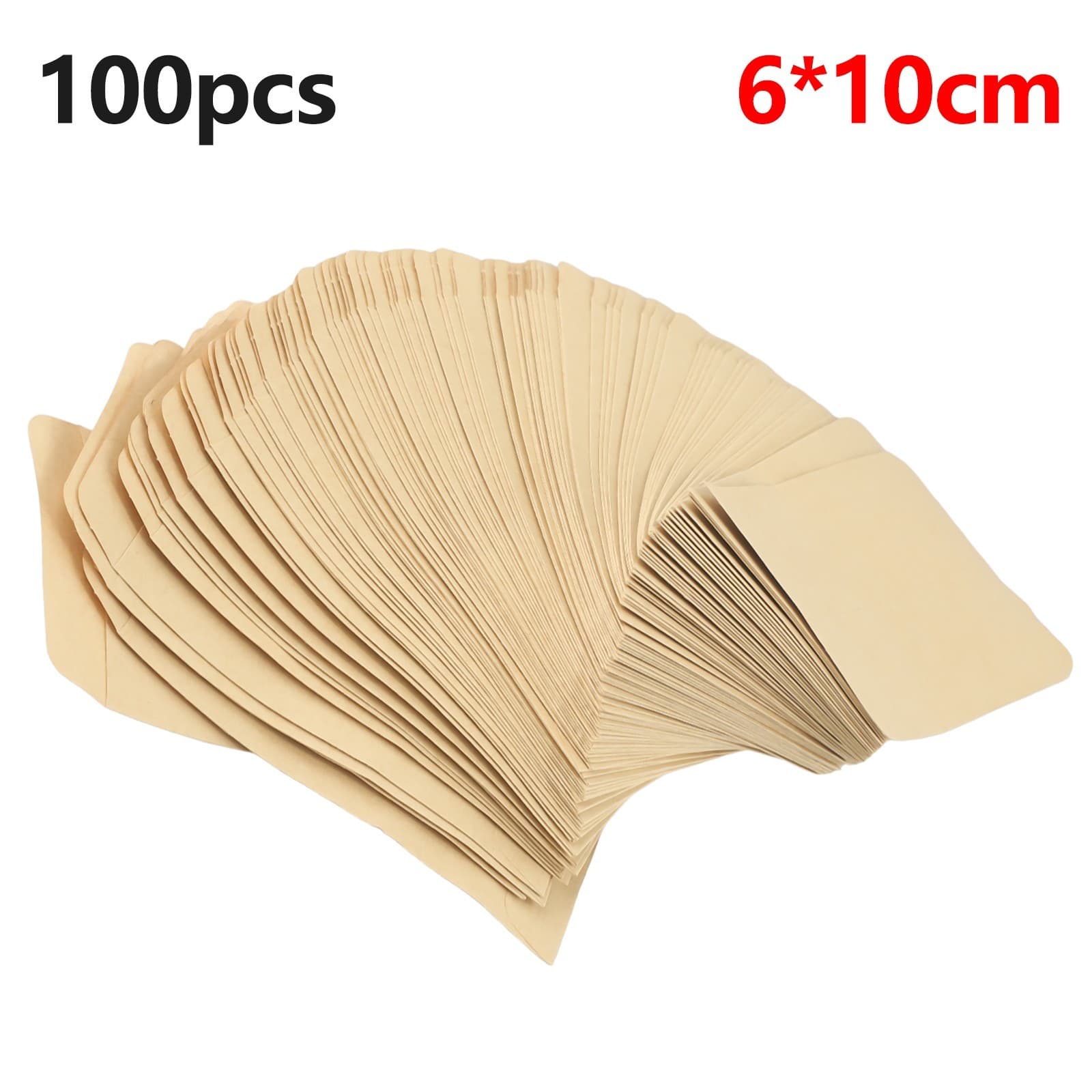 100 pcs Brown Paper Envelopes Size 6 cm by 10 cm for Coin Packets and Favors