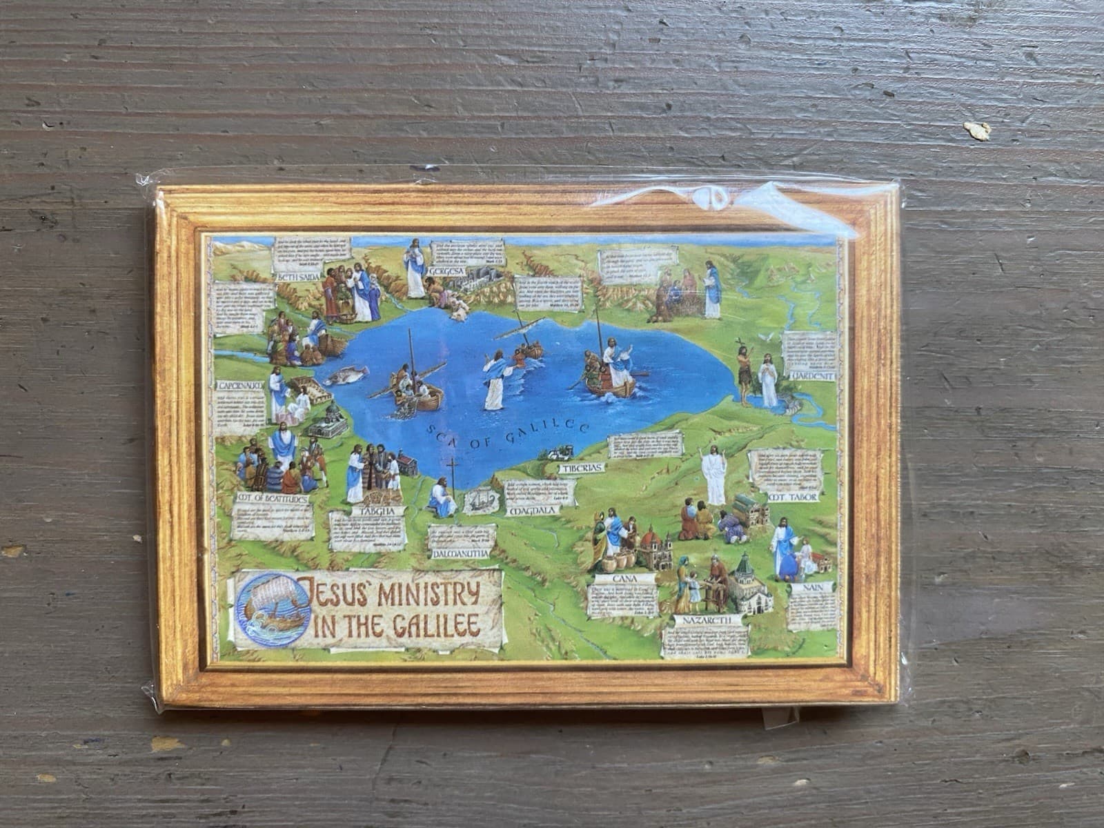 Israel Judaica Magnet Souvenir Jesus Ministry In The Galilee